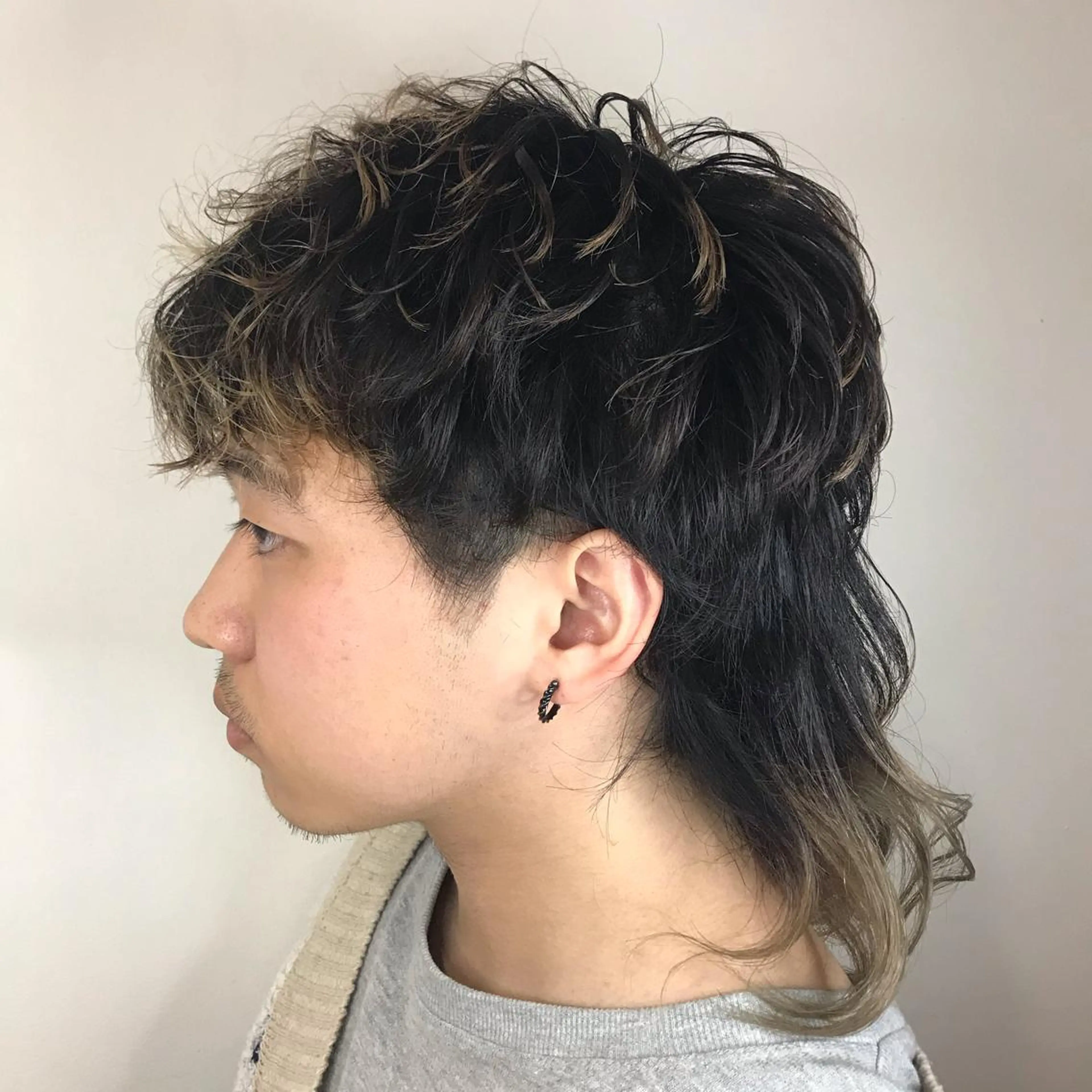 ショート メンズ メンズウルフカット ウルフカット 小川 舜人のヘアスタイル