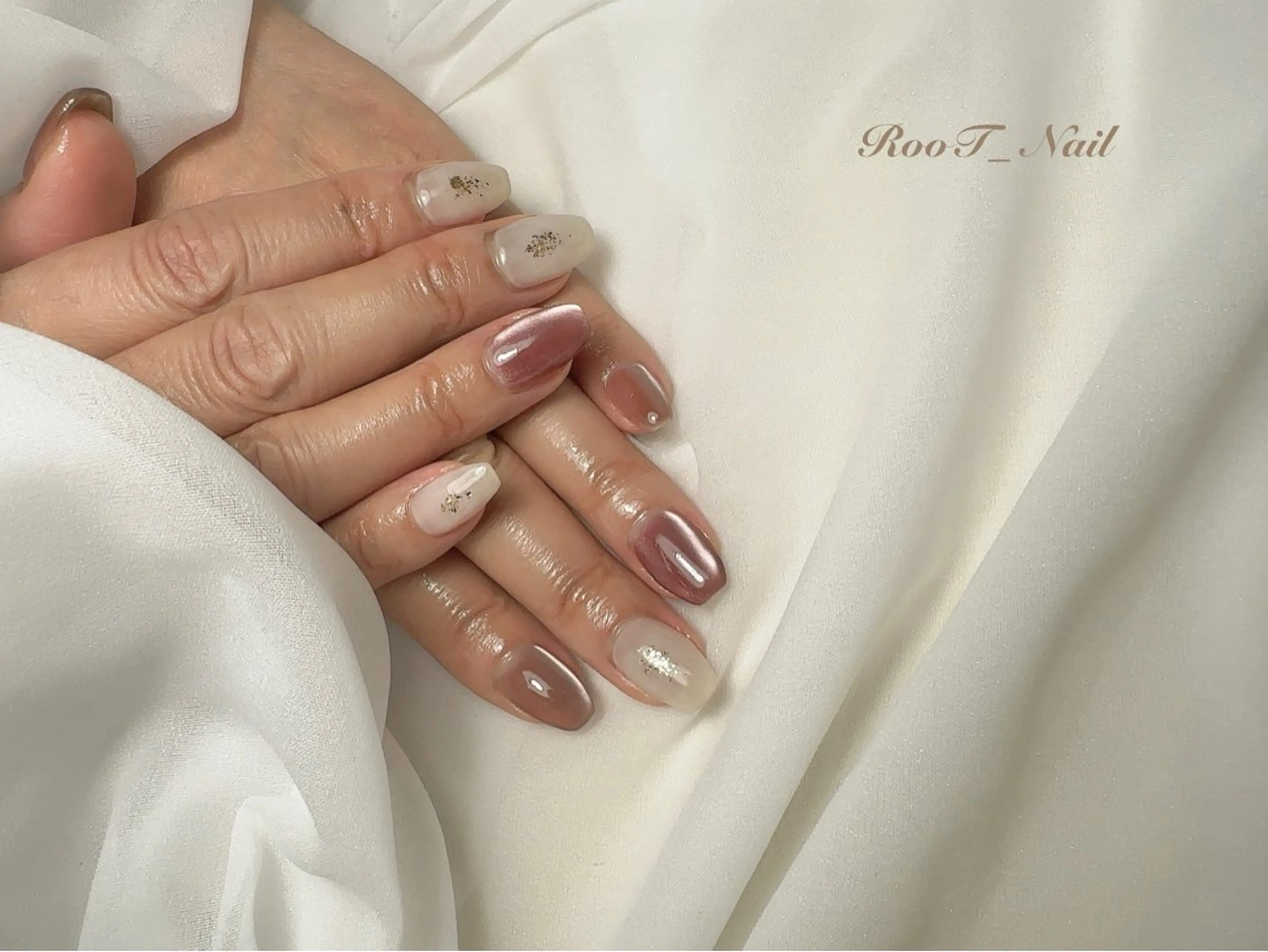 ネイル マグネットネイル ハンドネイル RooT Nailのネイルデザイン