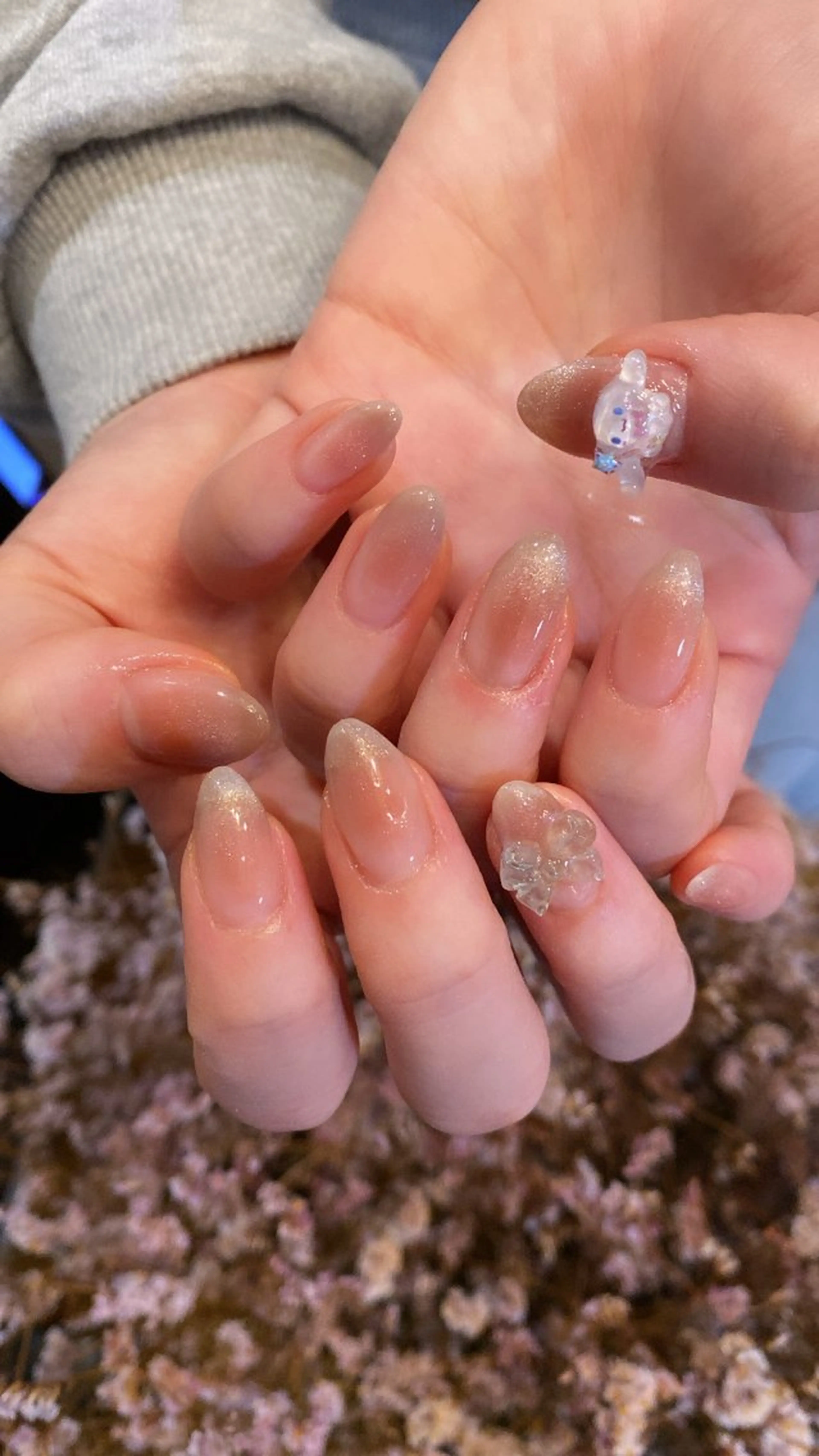 ネイル 持ち込み ハンドネイル crystal ⭐︎ colorのネイルデザイン