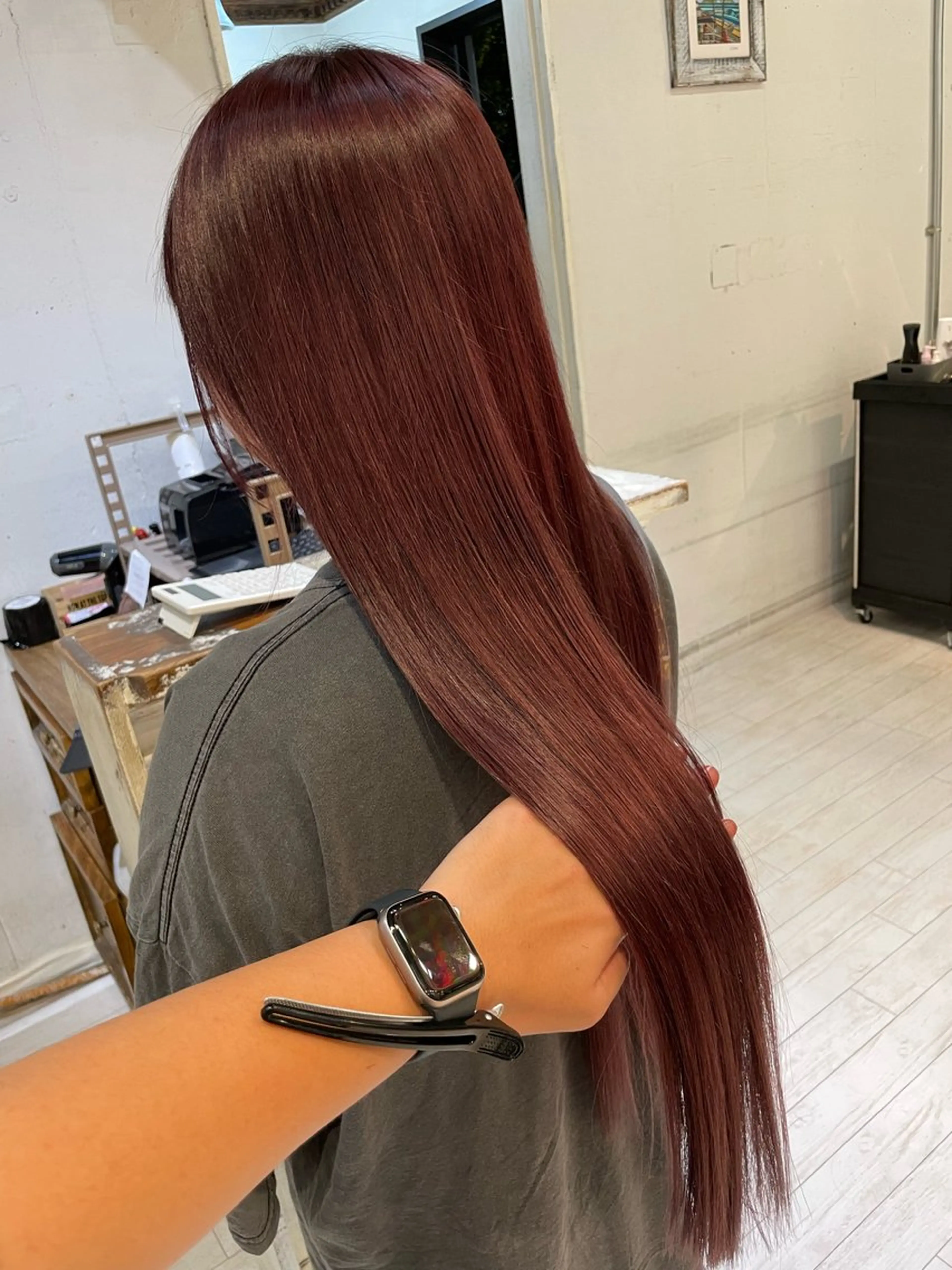 ロング カラー 髪質改善/縮毛矯正/ レイヤーカット/ガブのヘアスタイル