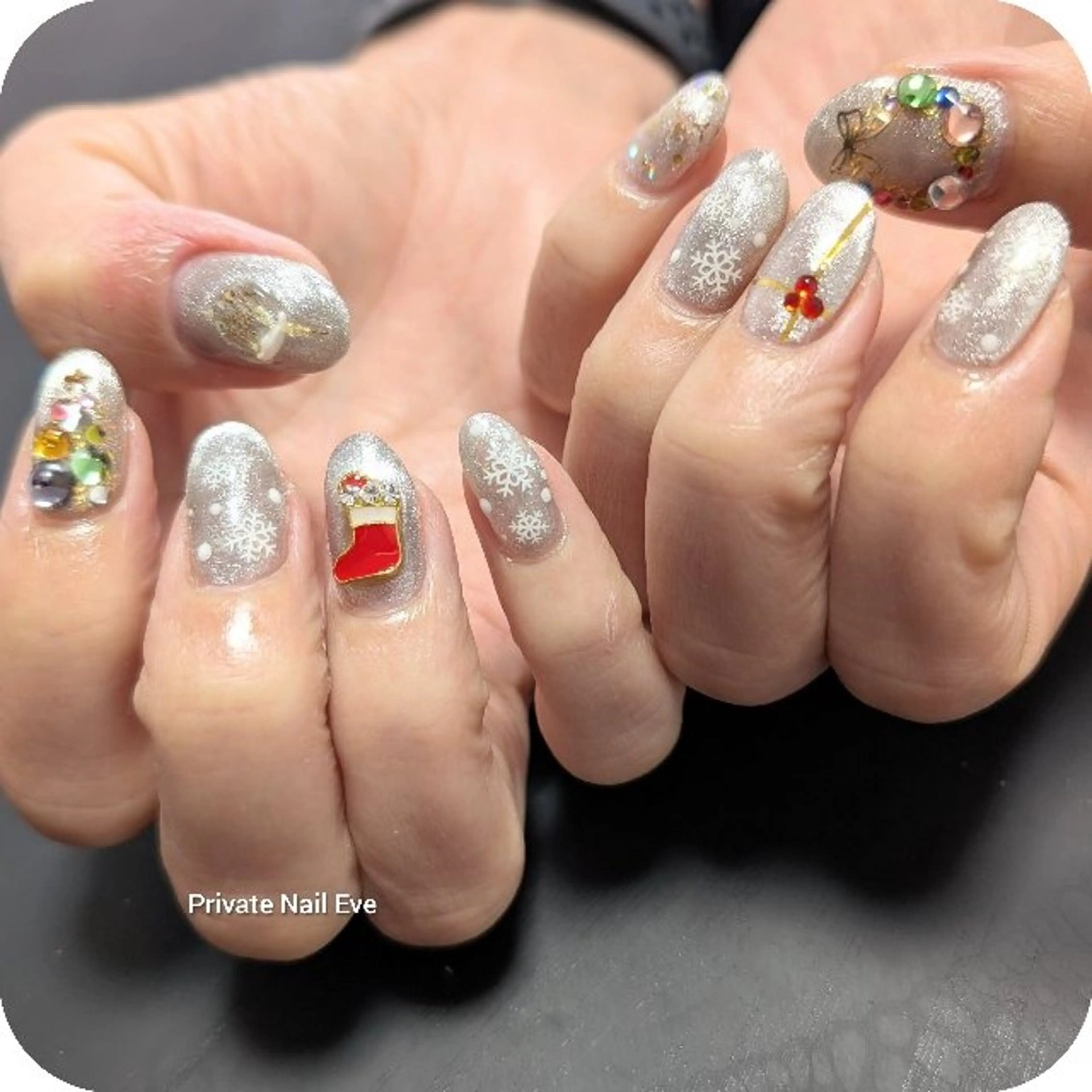 ネイル 冬ネイル クリスマス ハンドネイル ネイル junkoのネイルデザイン