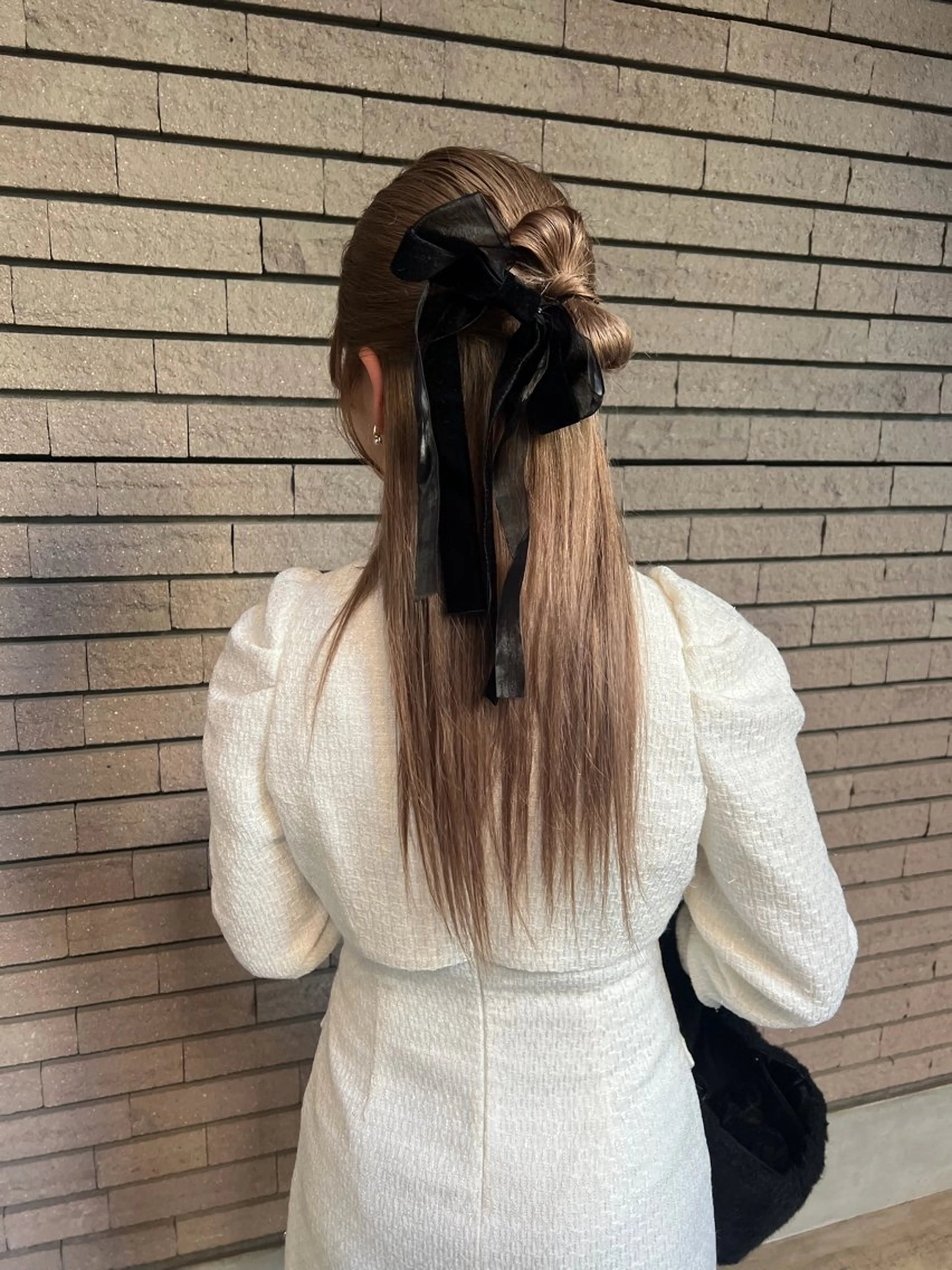 ヘアアレンジ ハーフアップ ヘアセット saya🍀/透明感 カラー/ヘアセットのヘアスタイル