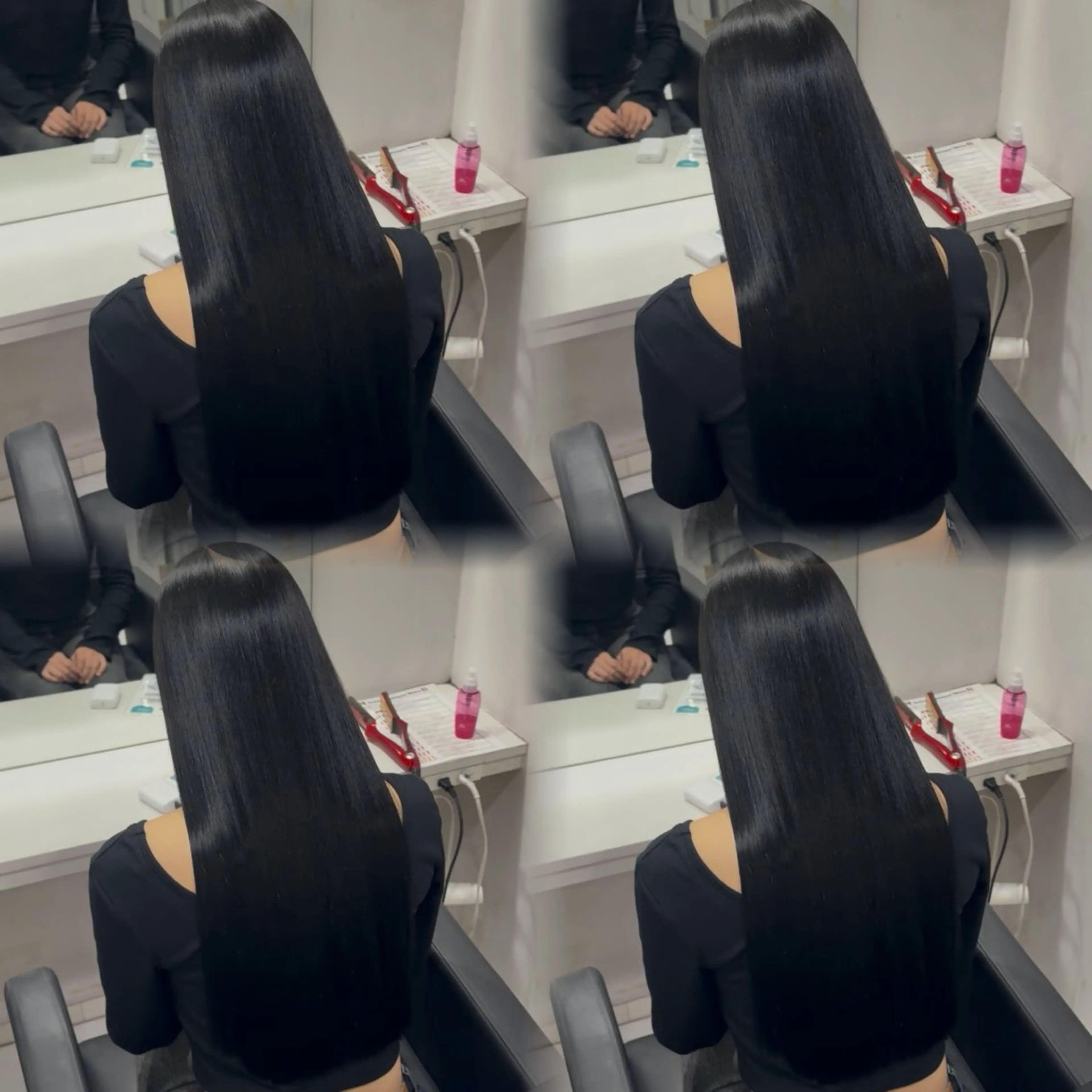 ロング カラー ヘアカラー トリートメント 🦋REISA🦋 エクステ×ハイトーンのヘアスタイル