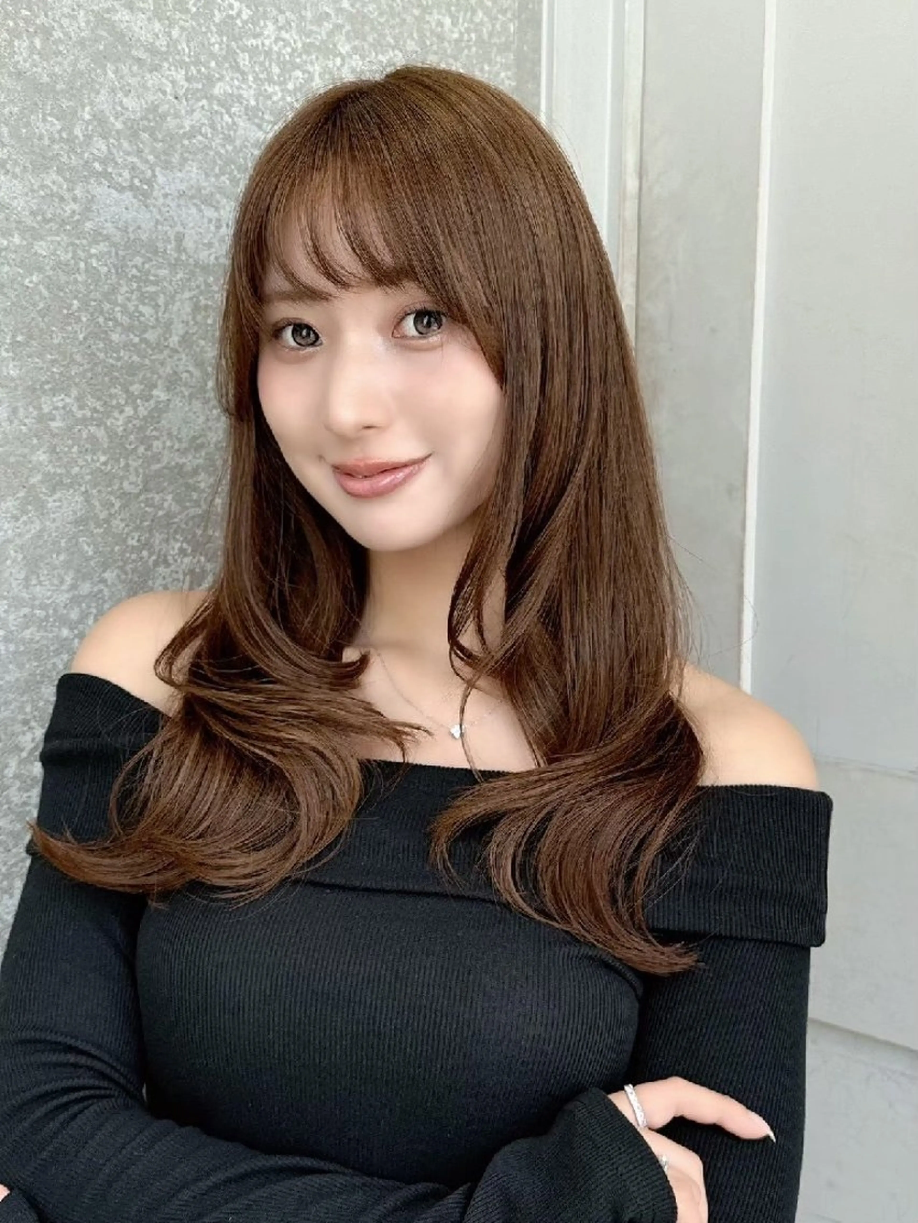 セミロング カラー   れいなのヘアスタイル