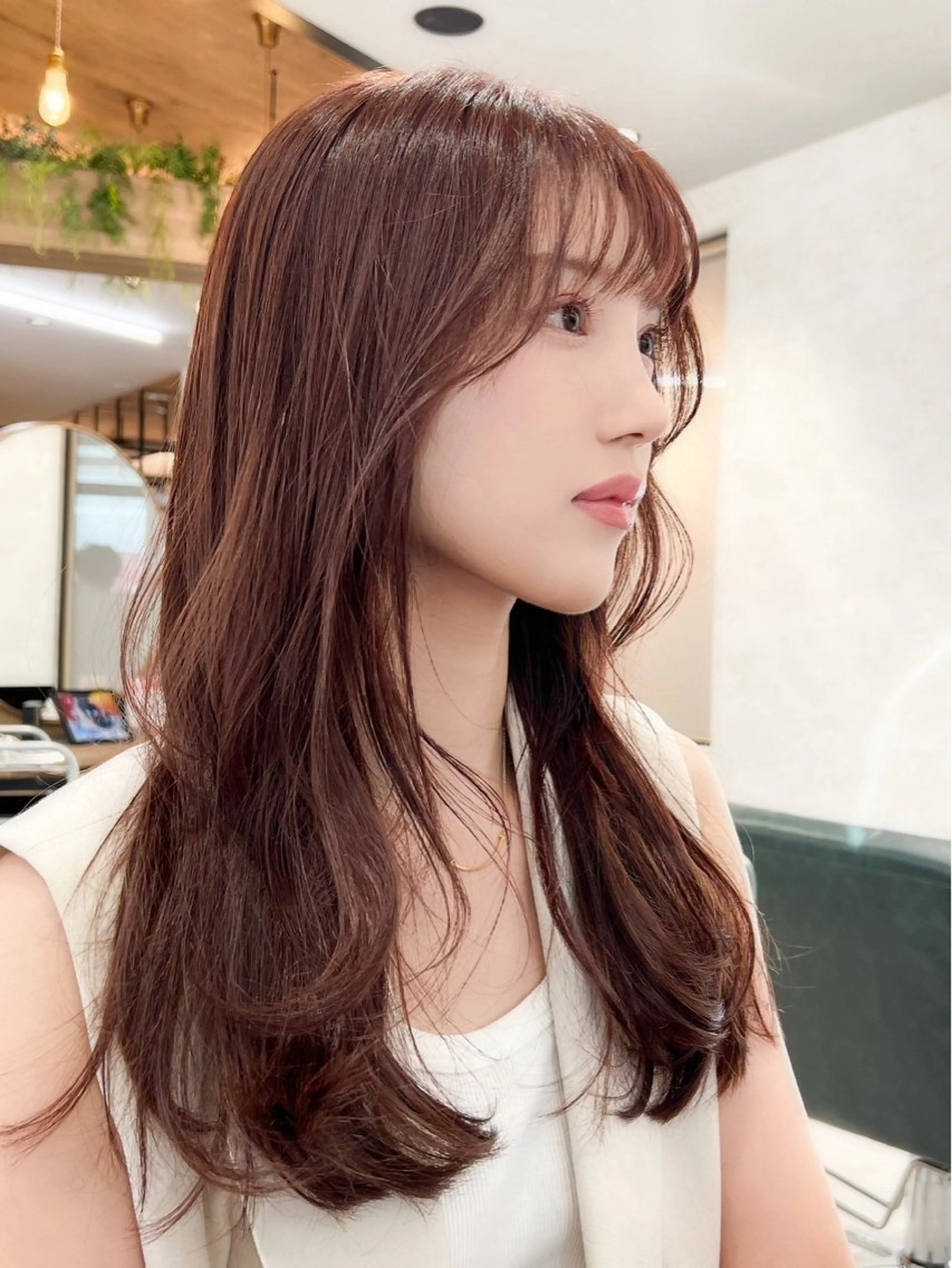 ロング カラー カット ヘアカラー トリートメント 髪質改善カラー/美髪 矯正/茅場　悠介のヘアスタイル