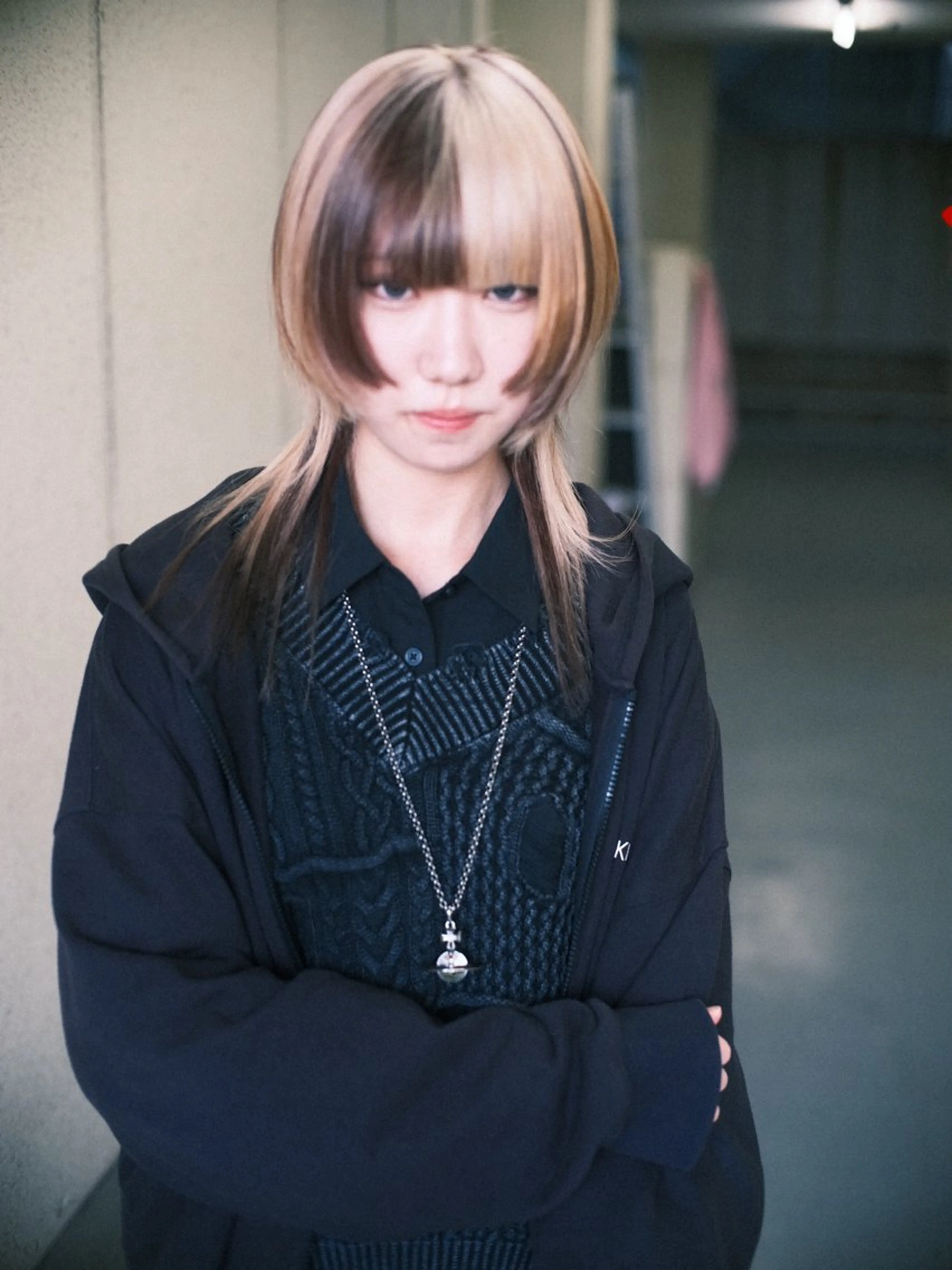 ミディアム カラー ヘアアレンジ ヘアカラー トリートメント 個性爆弾💣 ダブルカラー/ゆかのヘアスタイル