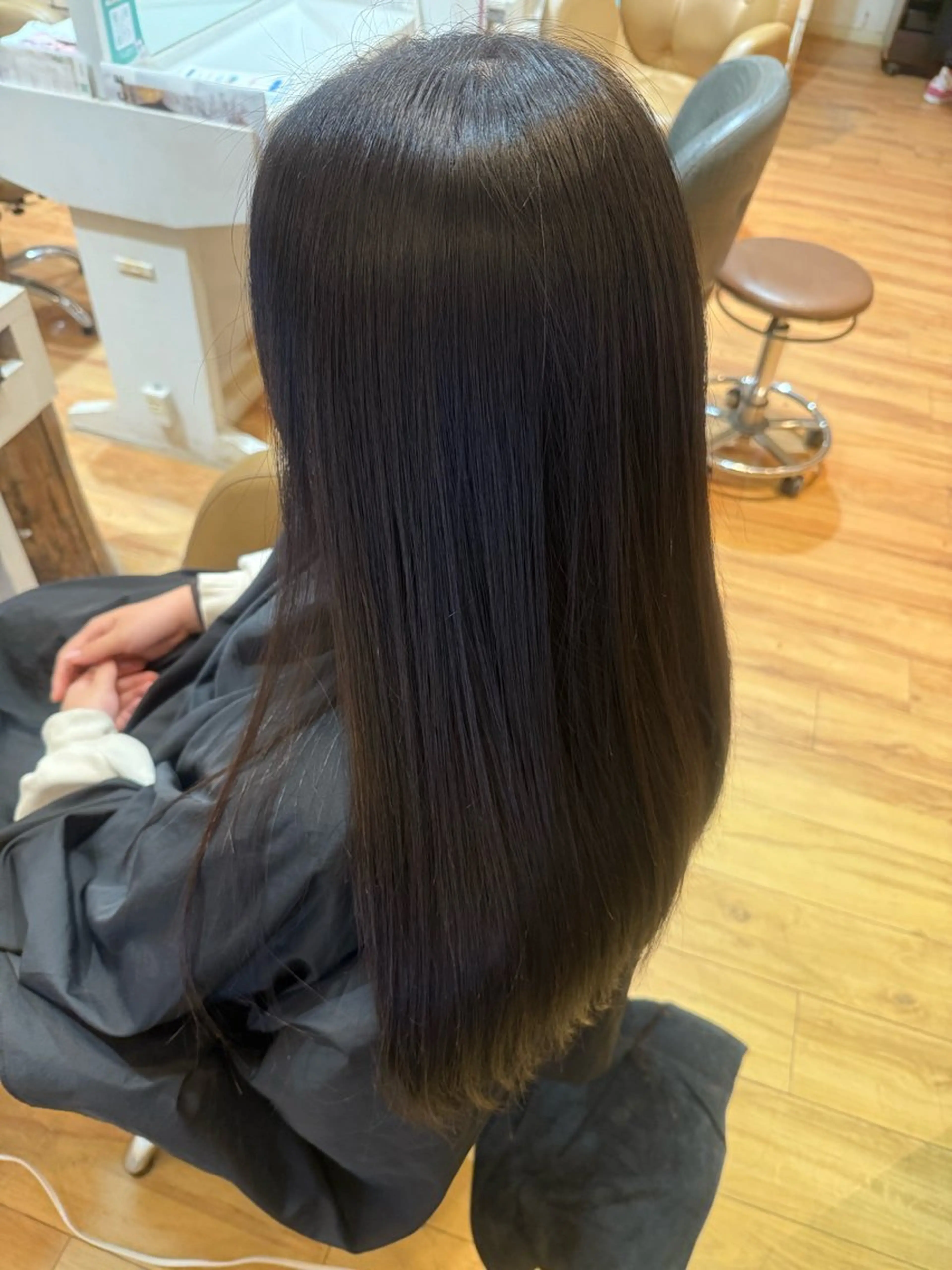 ロング 縮毛矯正 縮毛矯正 辻 嵐琉のヘアスタイル