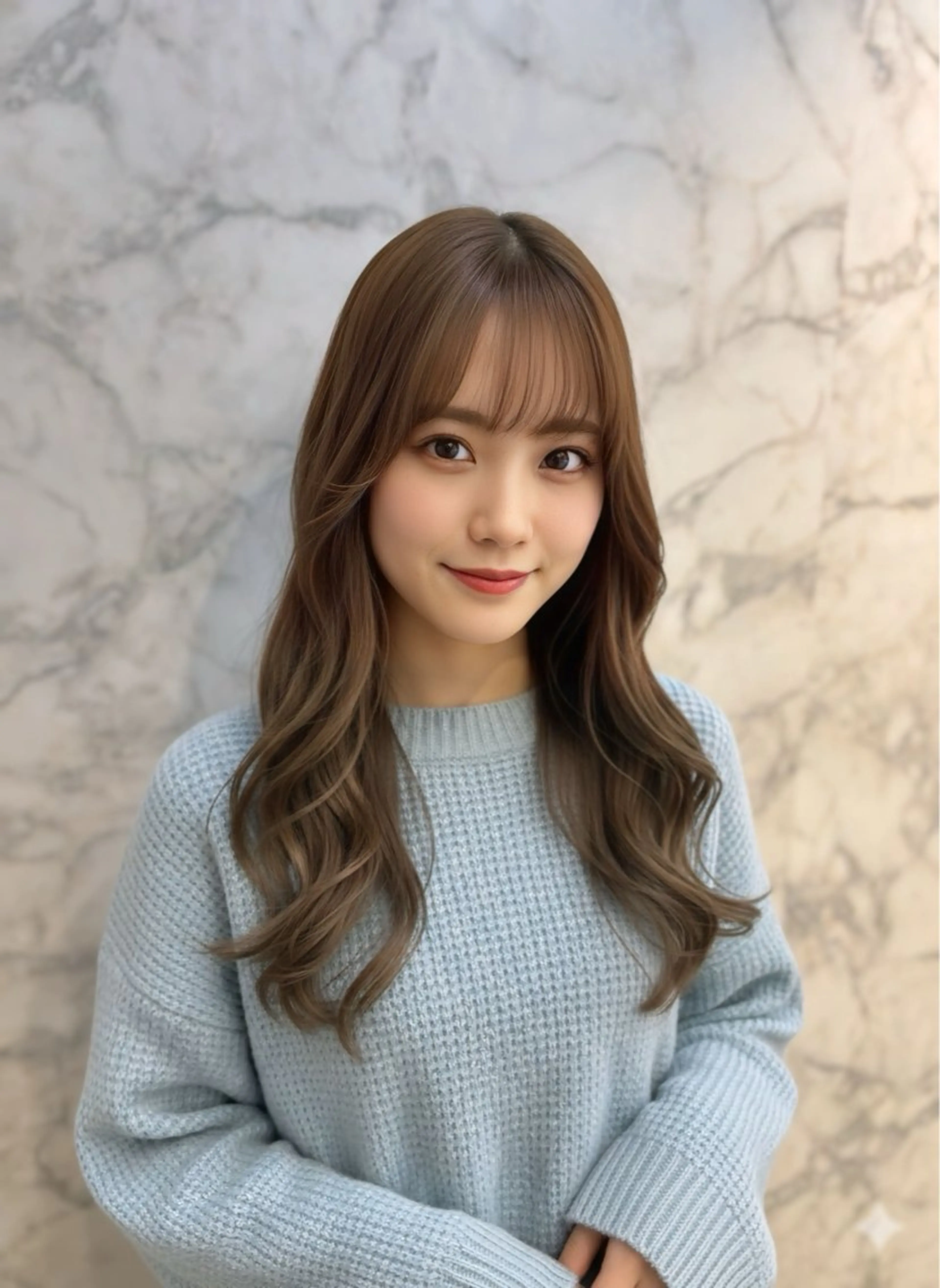 ロング カラー トリートメント ヘッドスパ 上尾韓国レイヤー/ 艶カラー/しの🫧のヘアスタイル