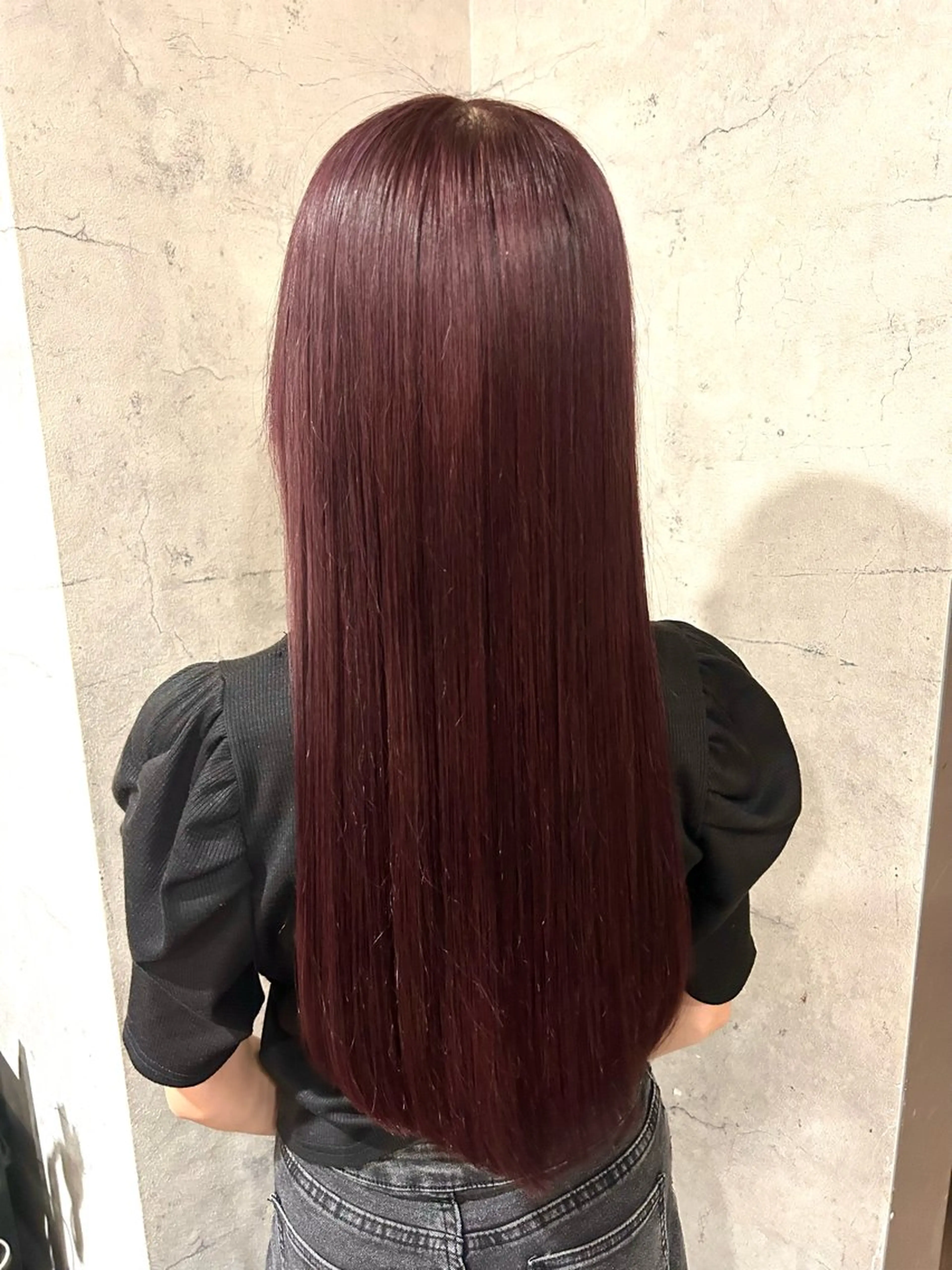 セミロング カラー レッドカラー カット ヘアカラー トリートメント パーソナルカラー 診断🍀マリンのヘアスタイル