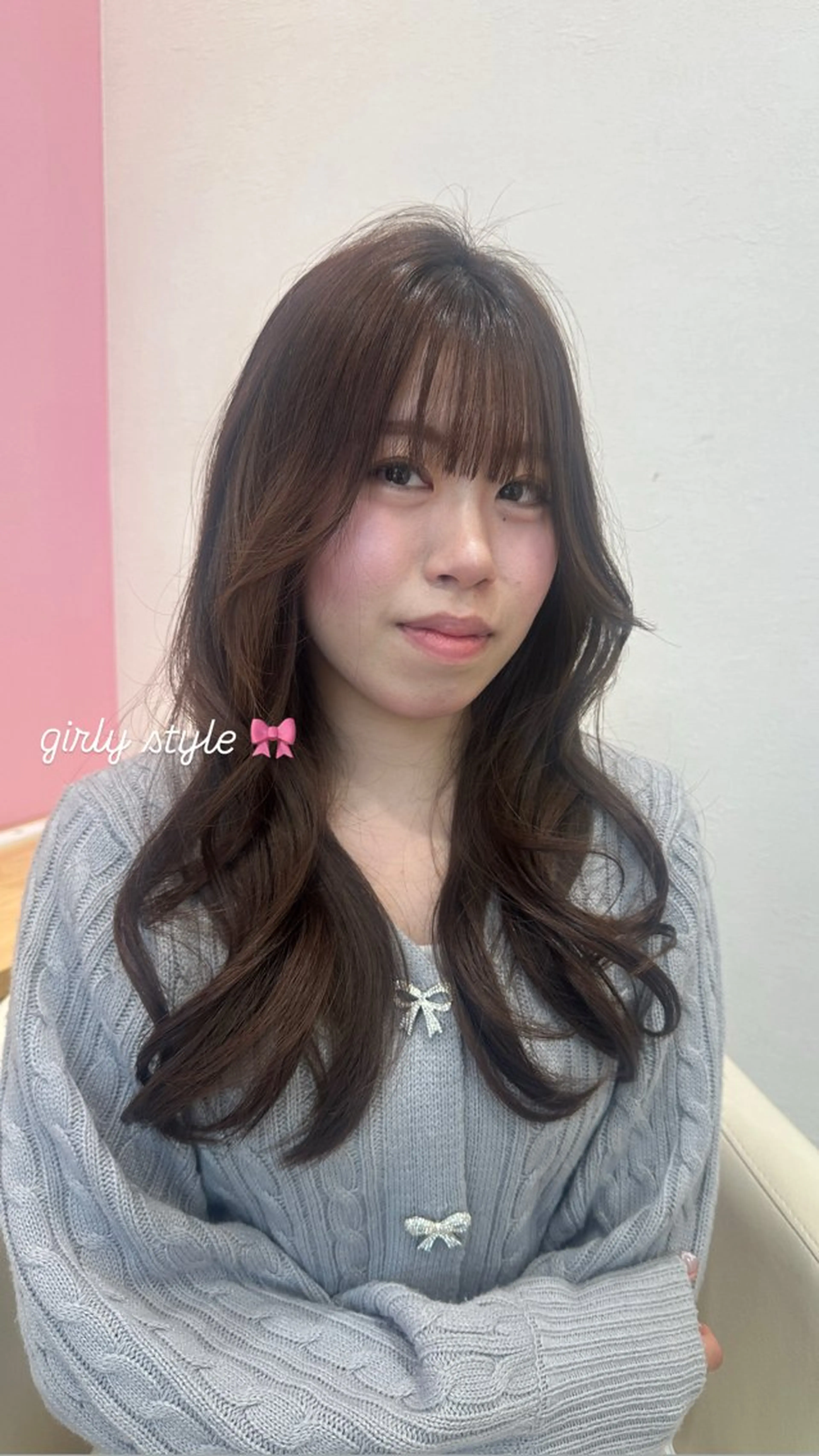 ロング カット ヘアカラー パーマ 縮毛矯正 トリートメント ヘッドスパ ヘアセット 暖色系/ブリーチ/ 豊橋/ノア𝜗𝜚のヘアスタイル