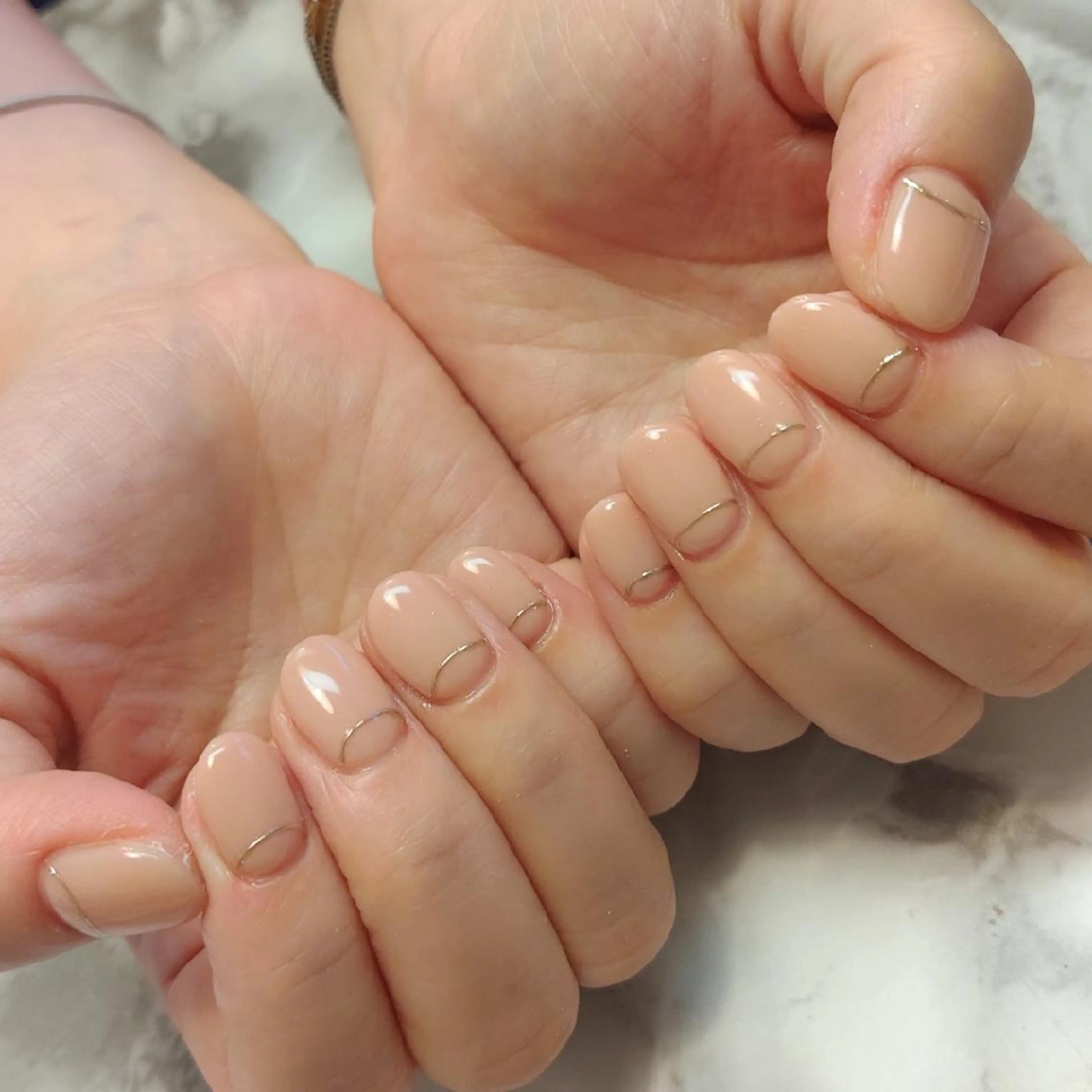 ネイル シンプルネイル ジェヌインネイル 河内のネイルデザイン