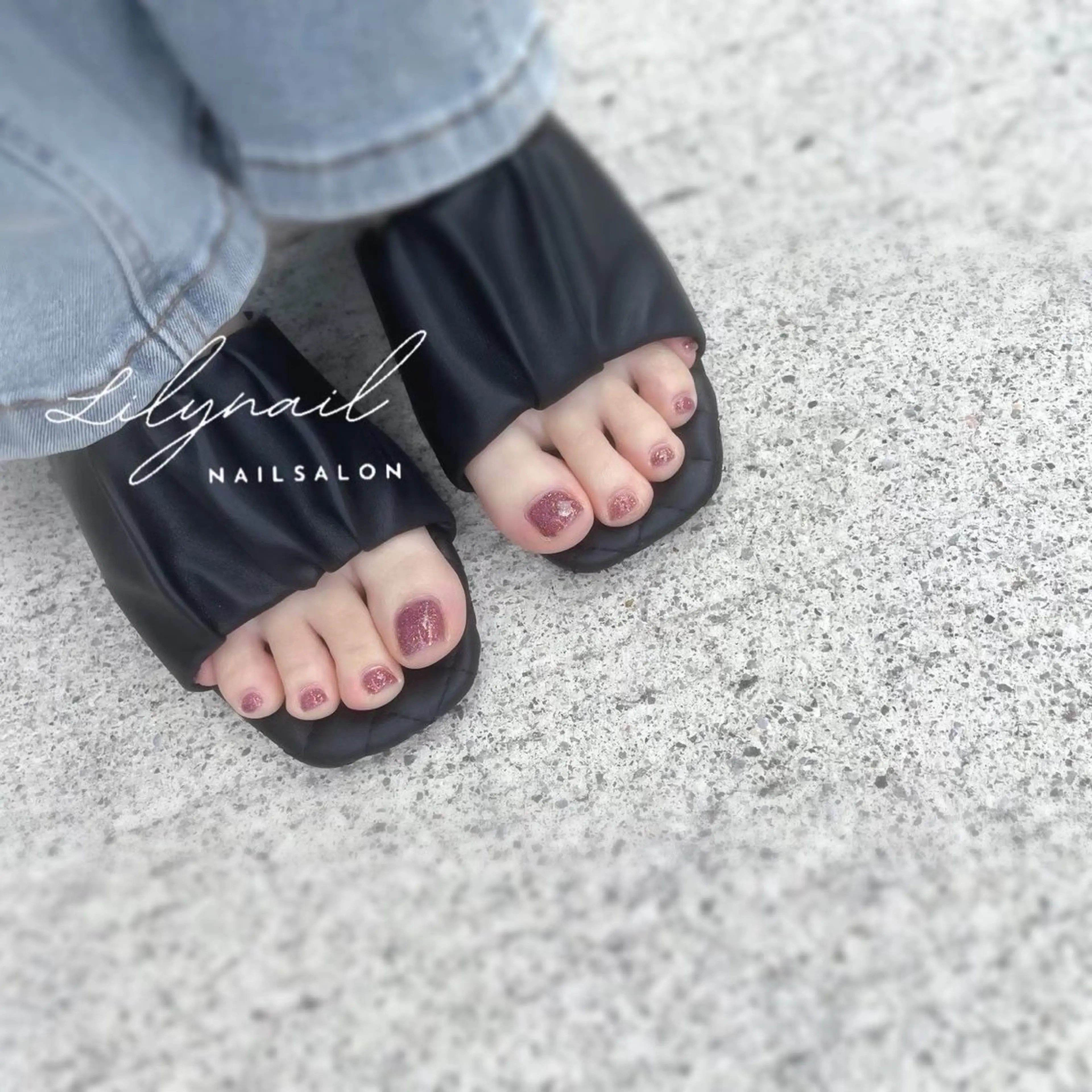 フット　フラッシュネイル(レッスンモデル)※オフありの写真