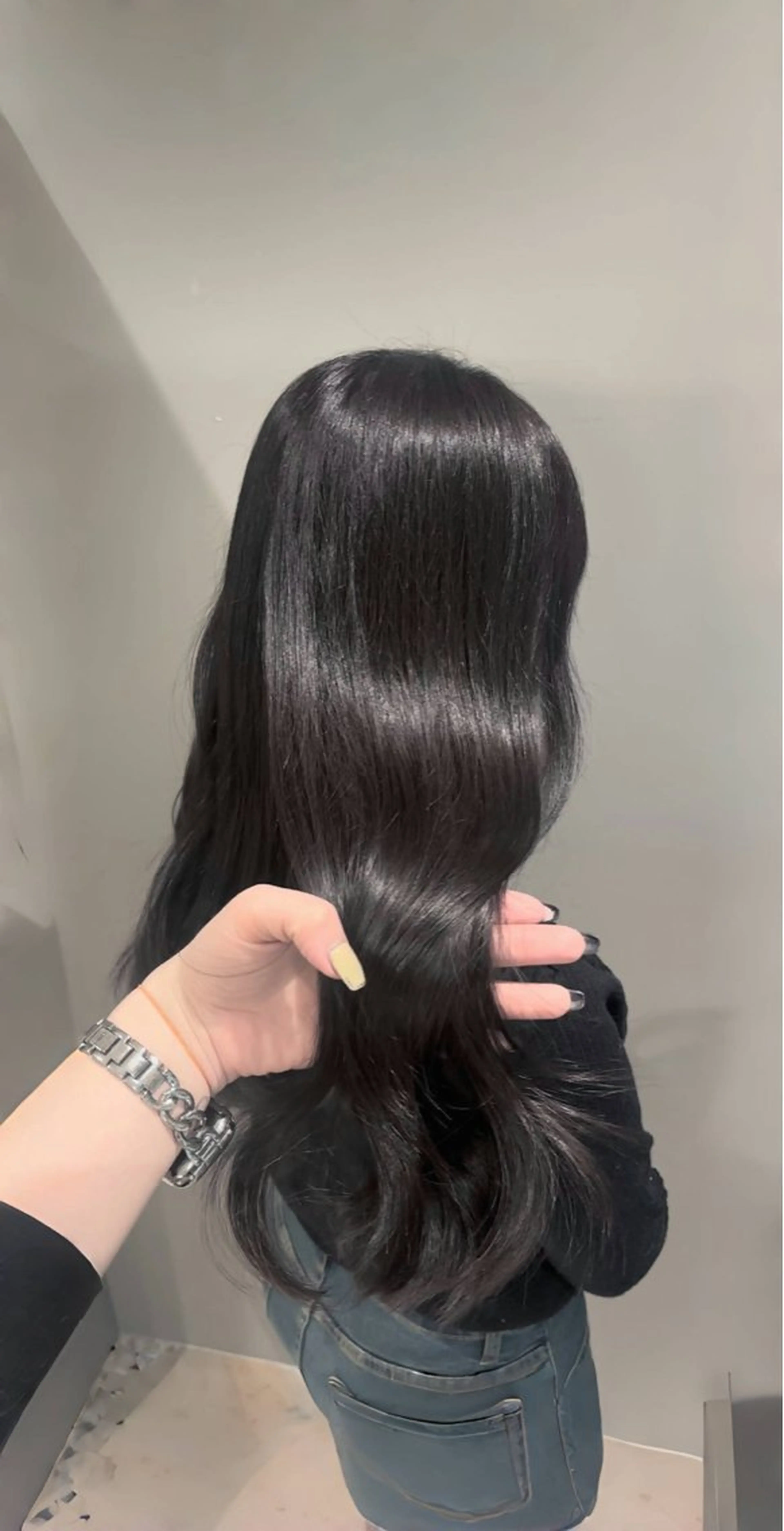 ロング ヘアカラー トリートメント シオン/艶髪カラー/ 韓国ヘアのヘアスタイル