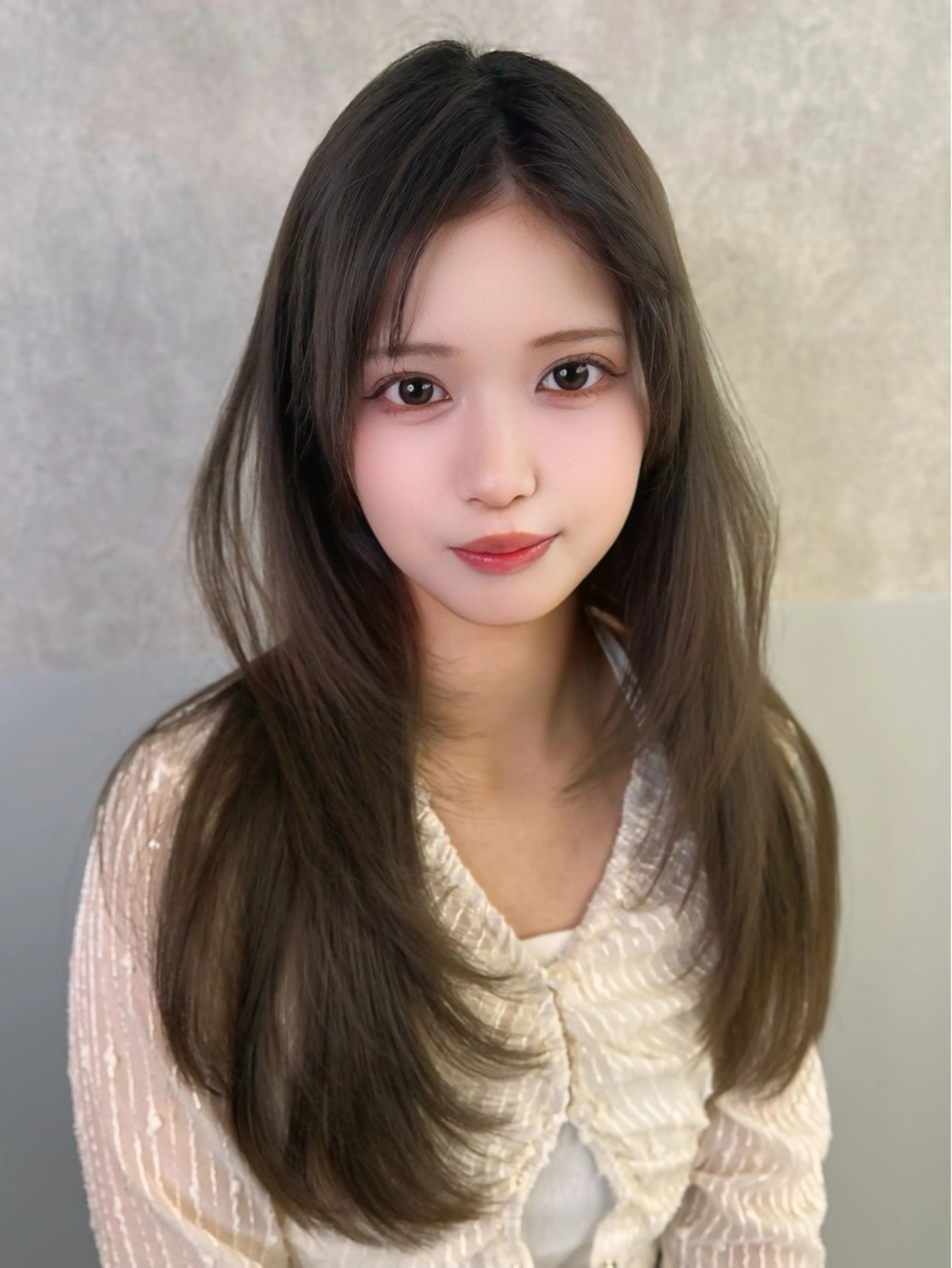 ロング カット ヘアカラー トリートメント 博多ベージュ 🐻松井傑のヘアスタイル