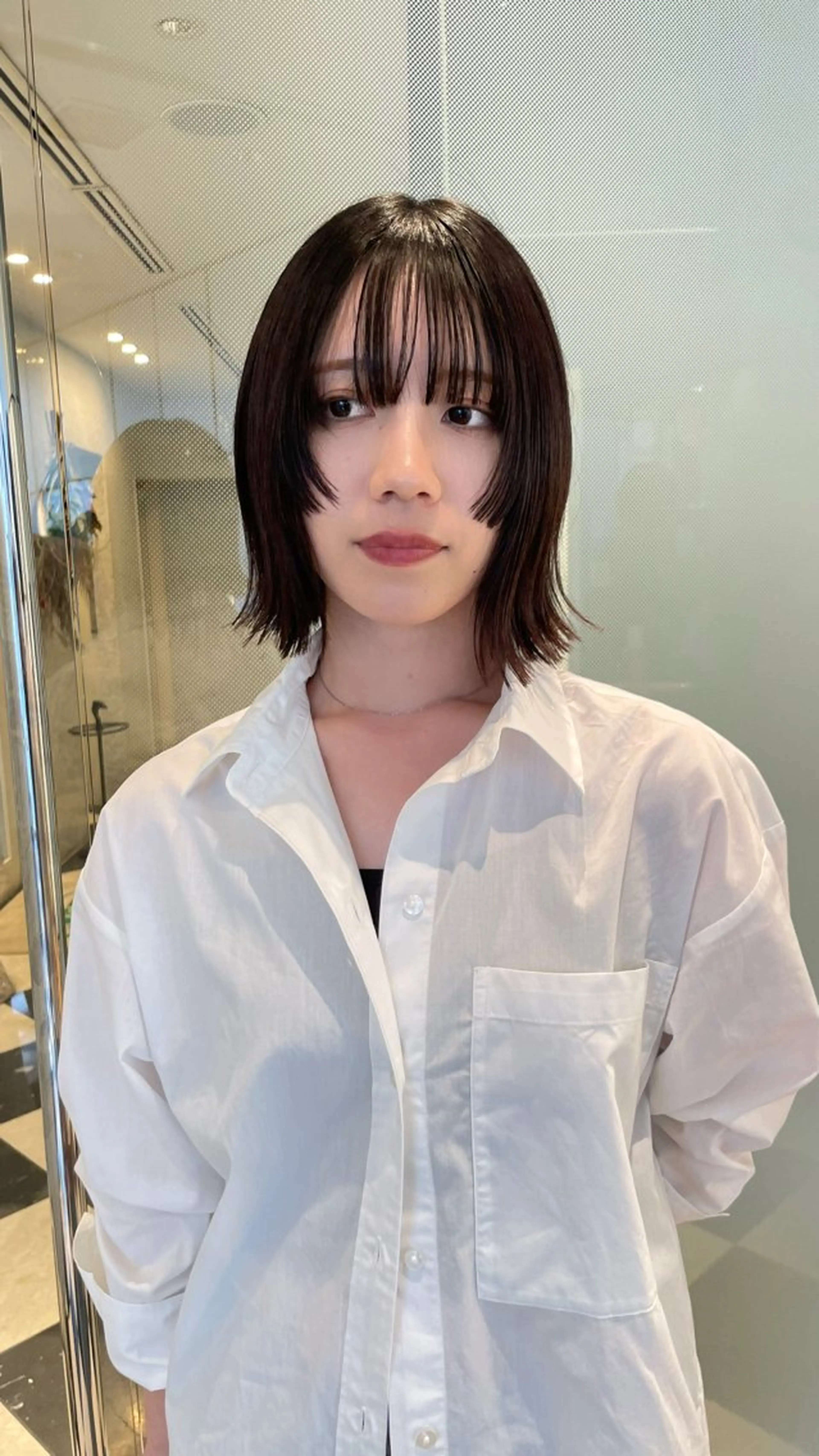 ミディアム 林本　南壱人/カット /パーマ/カラーのヘアスタイル