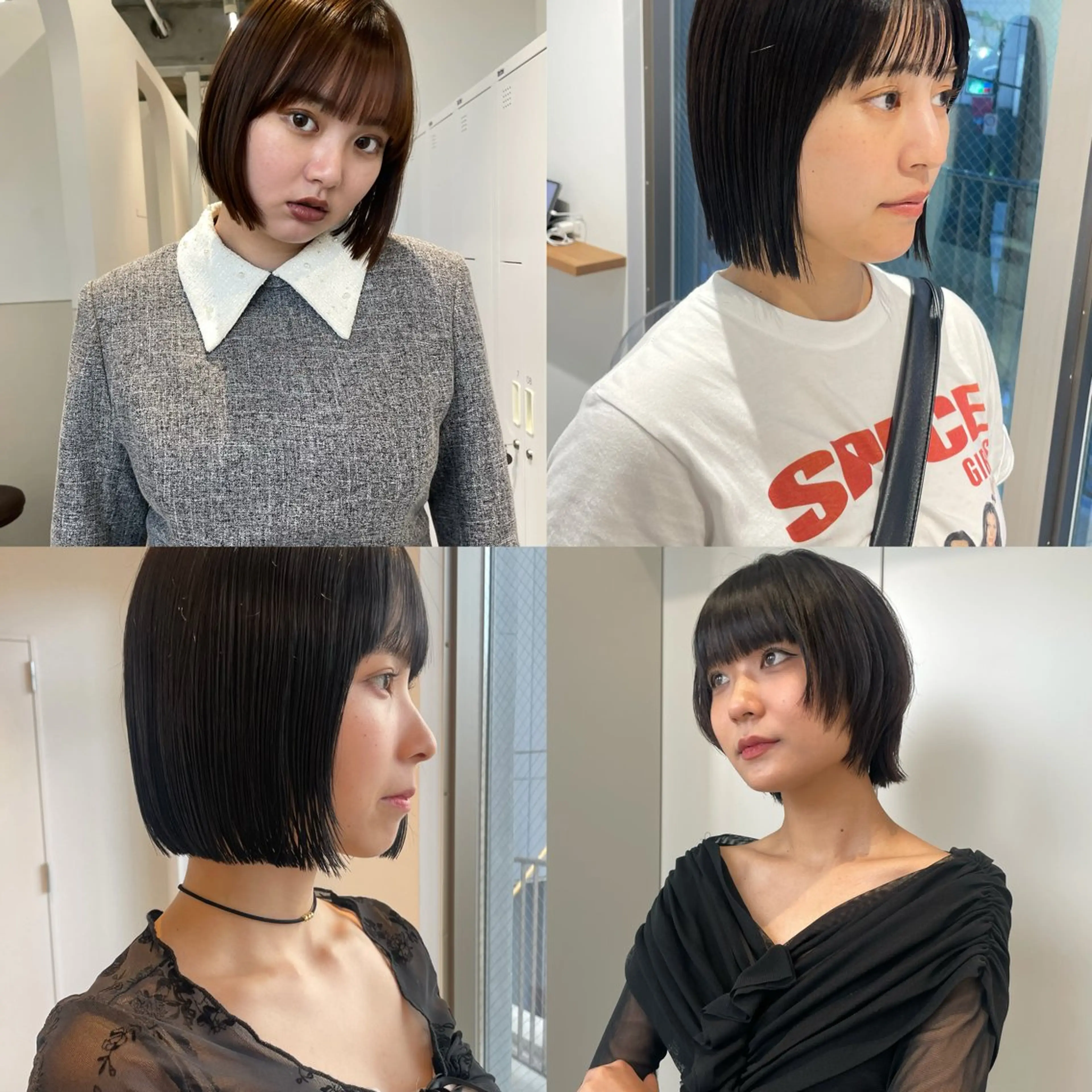 ショート カット 抜け感ボブ×パーマ ｜kazaneのヘアスタイル