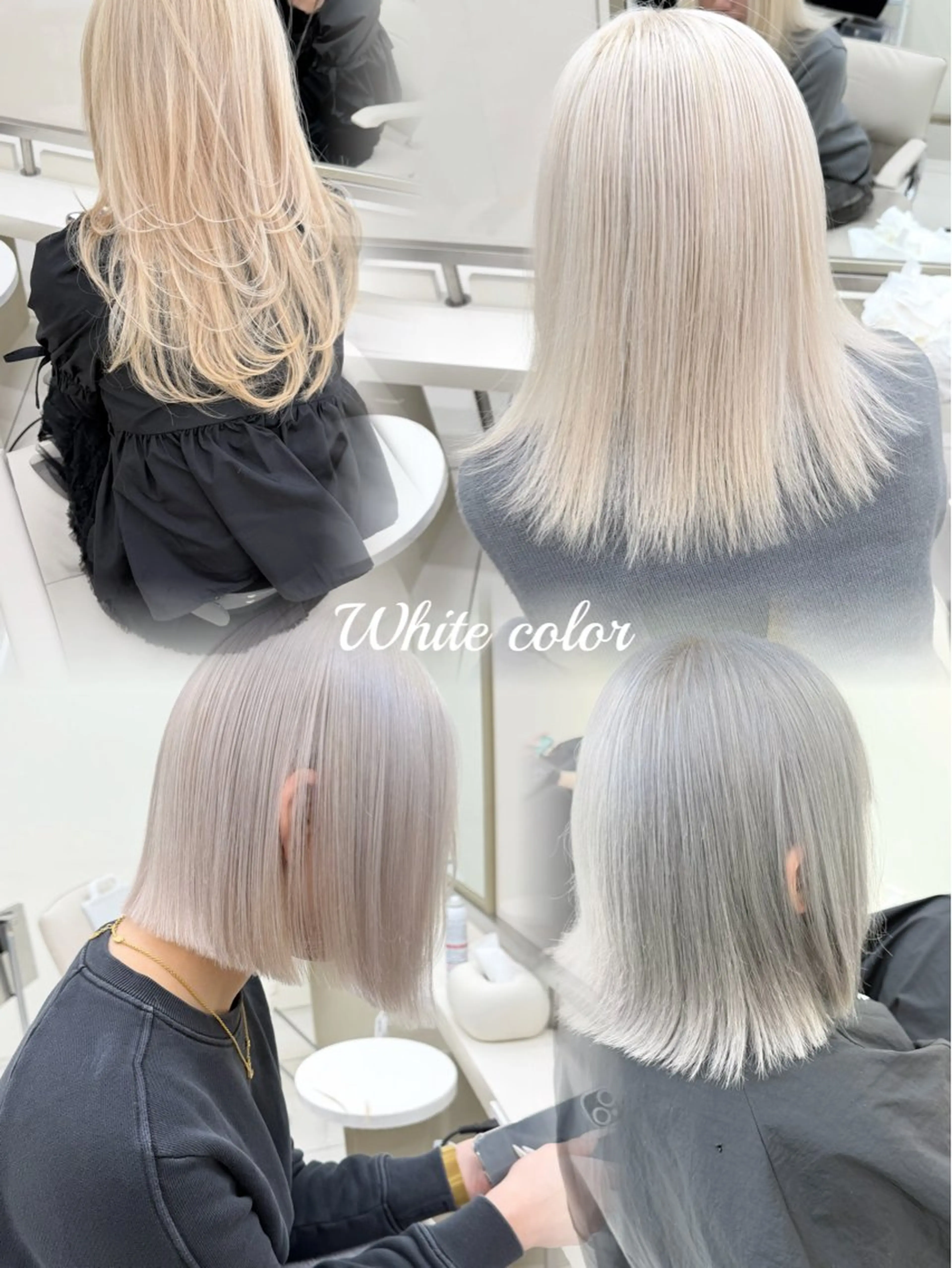 カラー ヘアカラー 羽エクステハイトーン naviRaikiのヘアスタイル