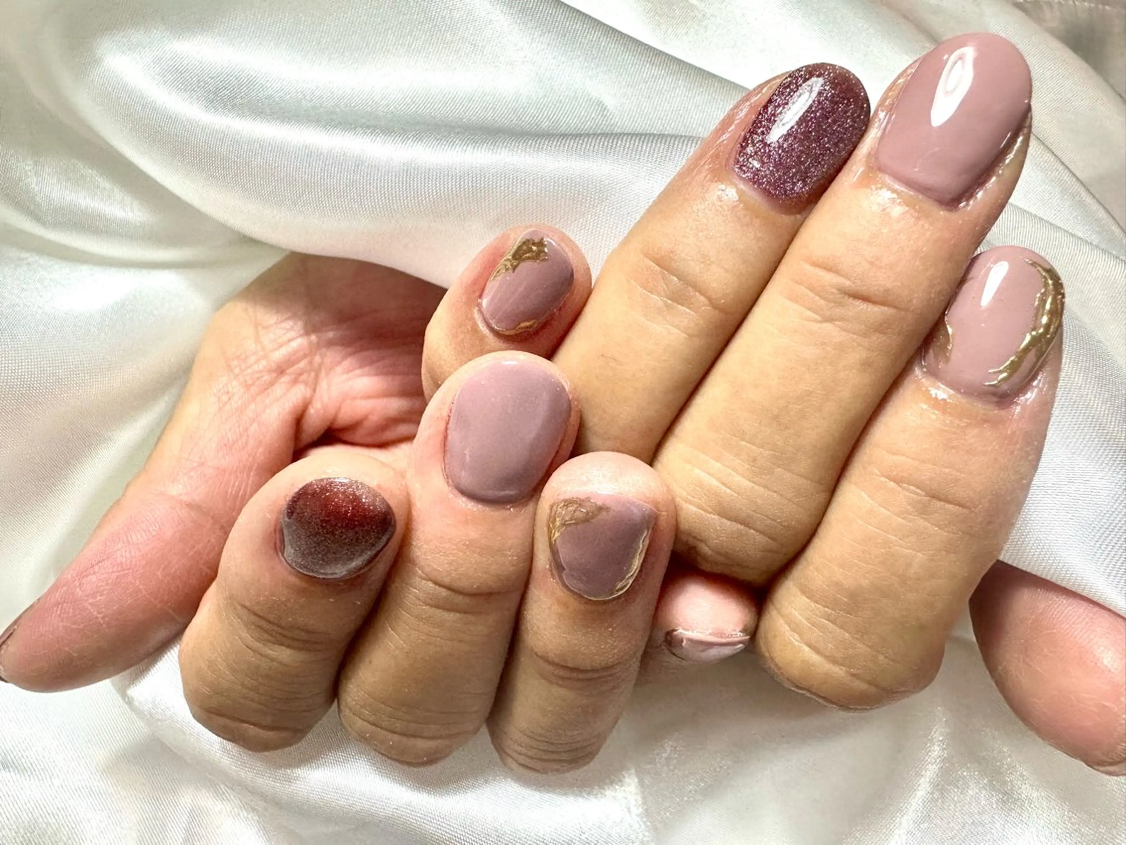 ネイル ミラーネイル Salon De Zoneのネイルデザイン