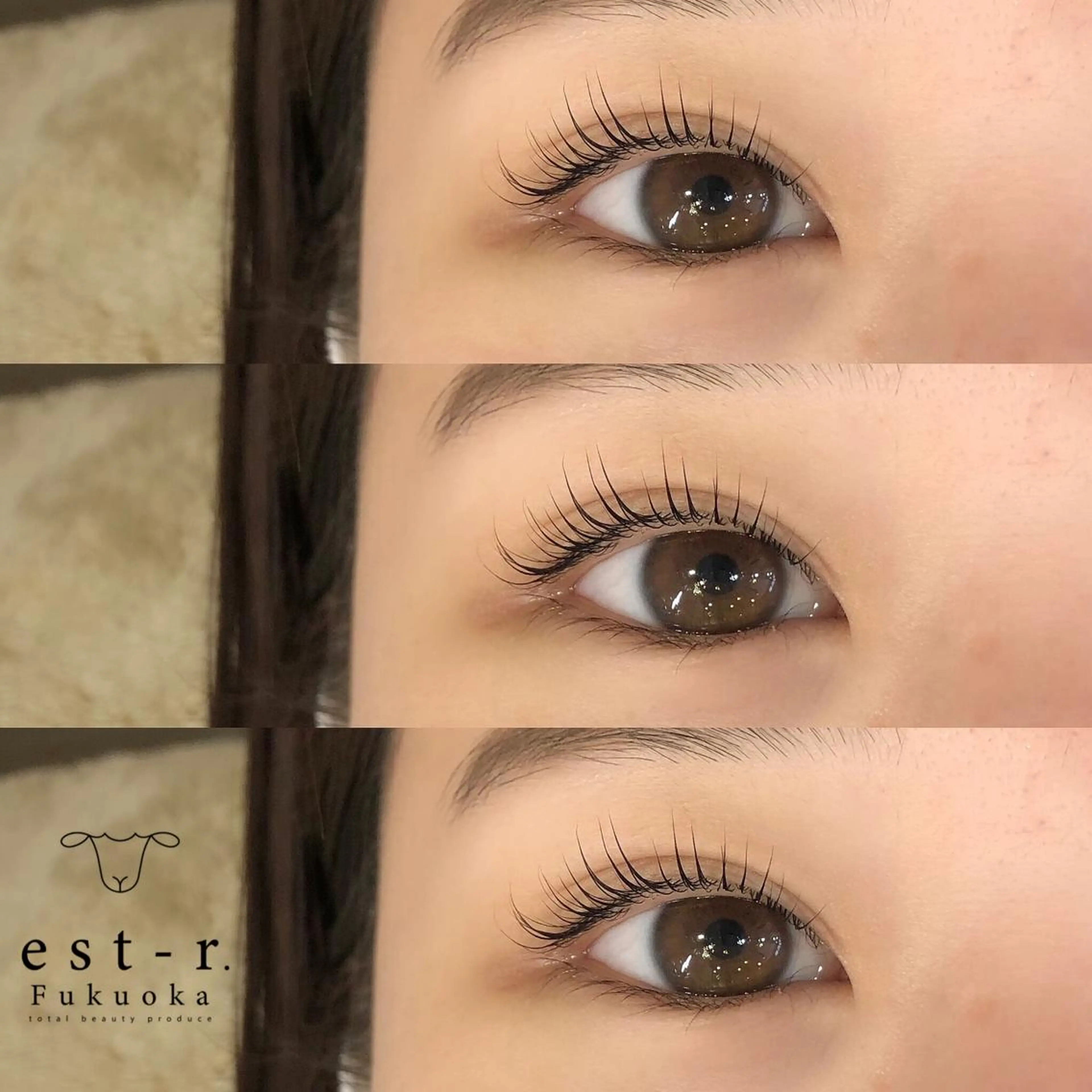 マツエク・マツパ フラットラッシュ パリジェンヌラッシュリフト まつげパーマ 下まつげエクステ 一重×まつ毛パーマ マツパ Riho/博多/ まつげパーマ/LEDのマツエク・マツパデザイン