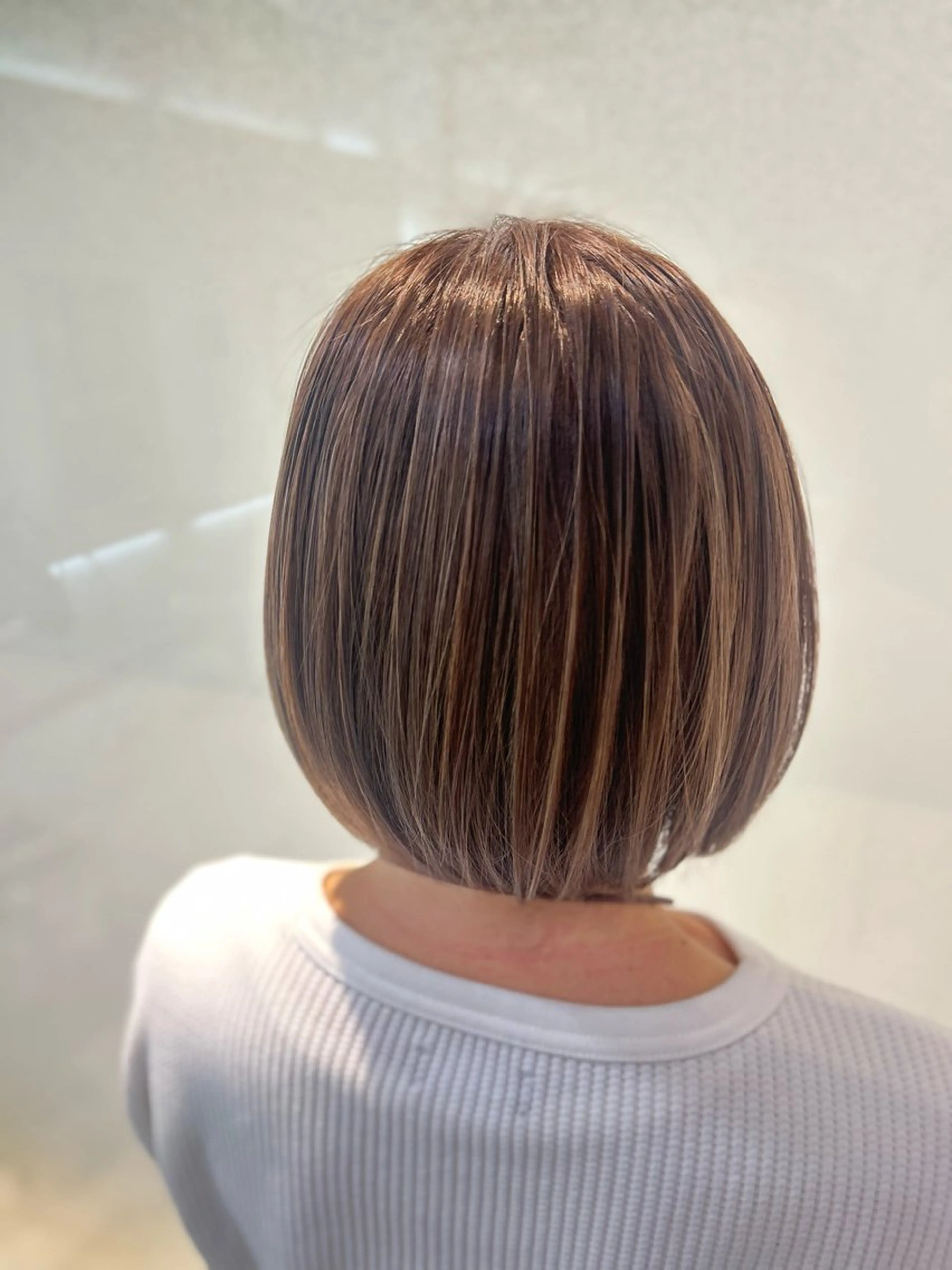 ショート カラー ヘアカラー トリートメント 縮毛矯正/髪質改善/ 艶髪ササキナツミのヘアスタイル