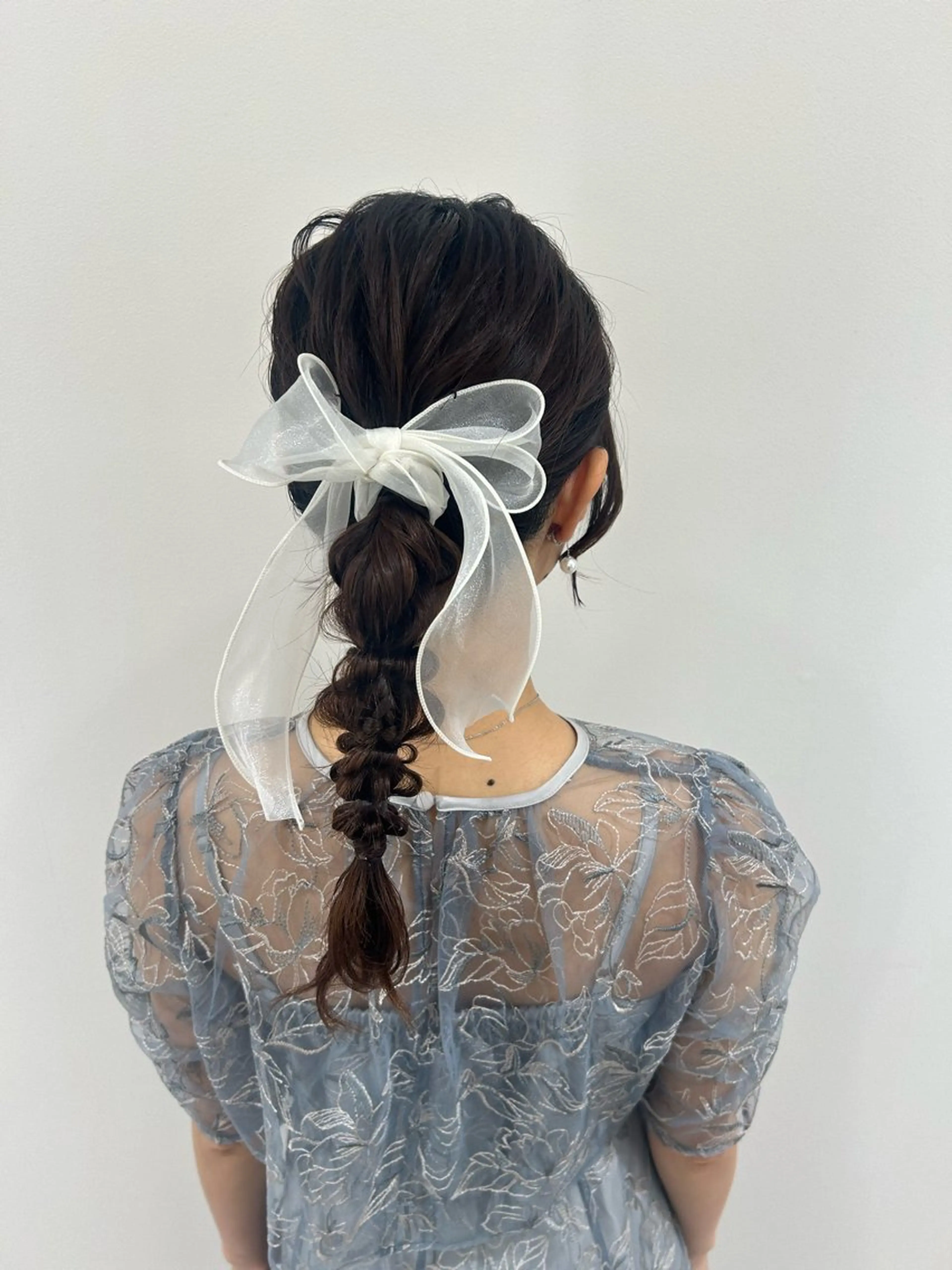 ロング ヘアアレンジ レイヤーカット ヘアセット 柴崎 りるのヘアスタイル