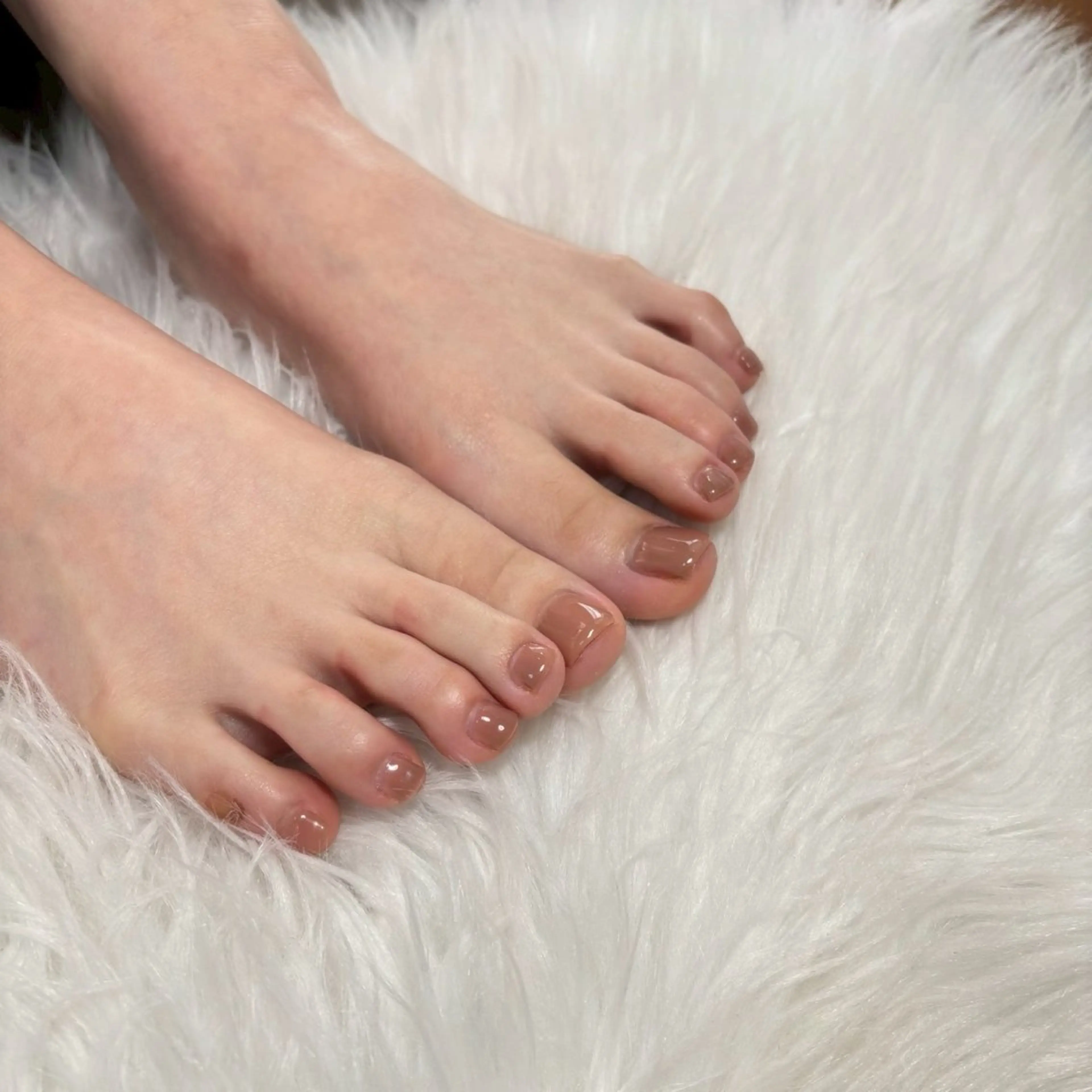 foot【✧*｡オフ・ケア✧*｡】ワンカラー・ラメグラデーション✨の写真