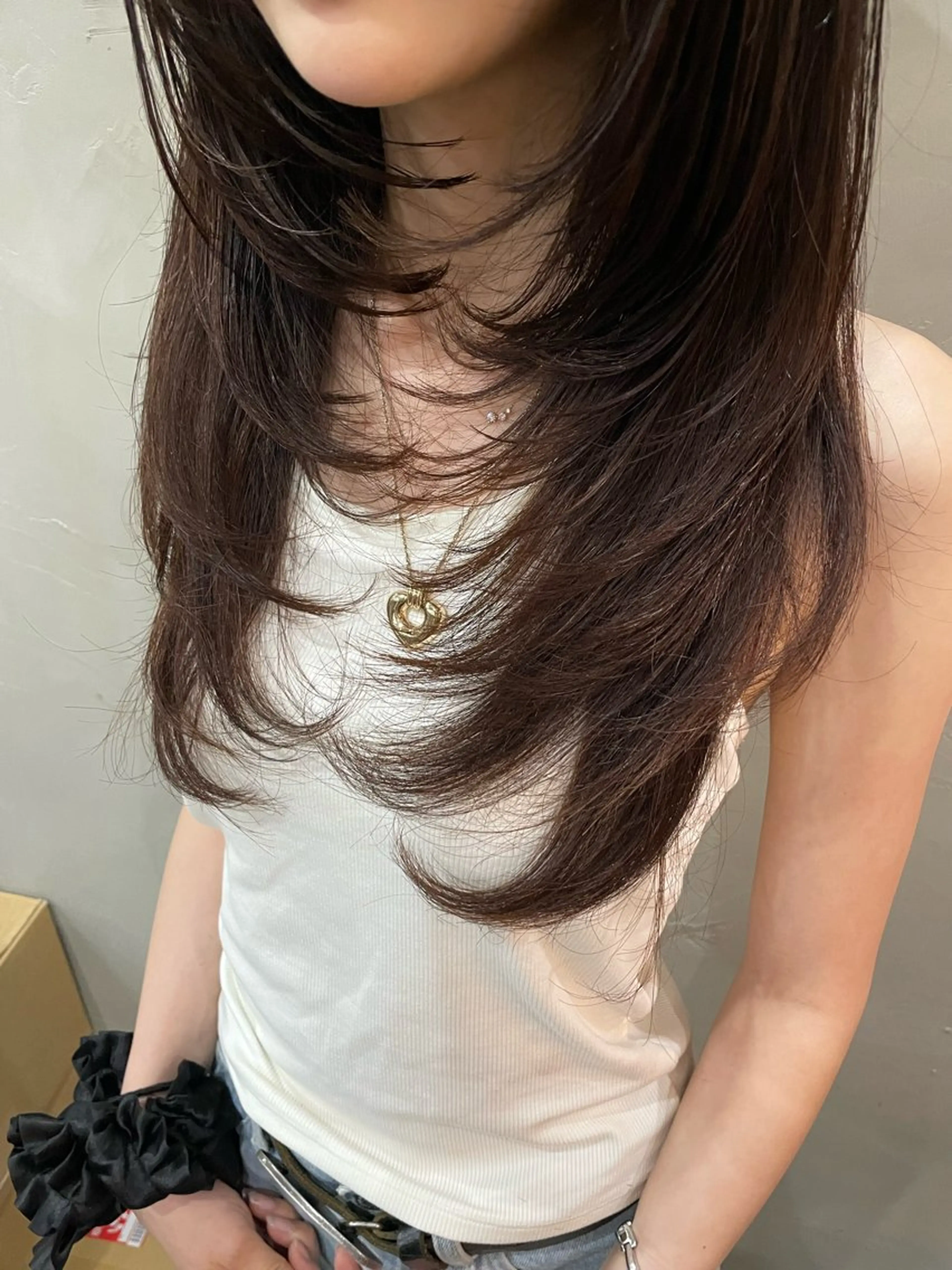 ロング ハイレイヤー レイヤーカット ロング la fith hinaのヘアスタイル