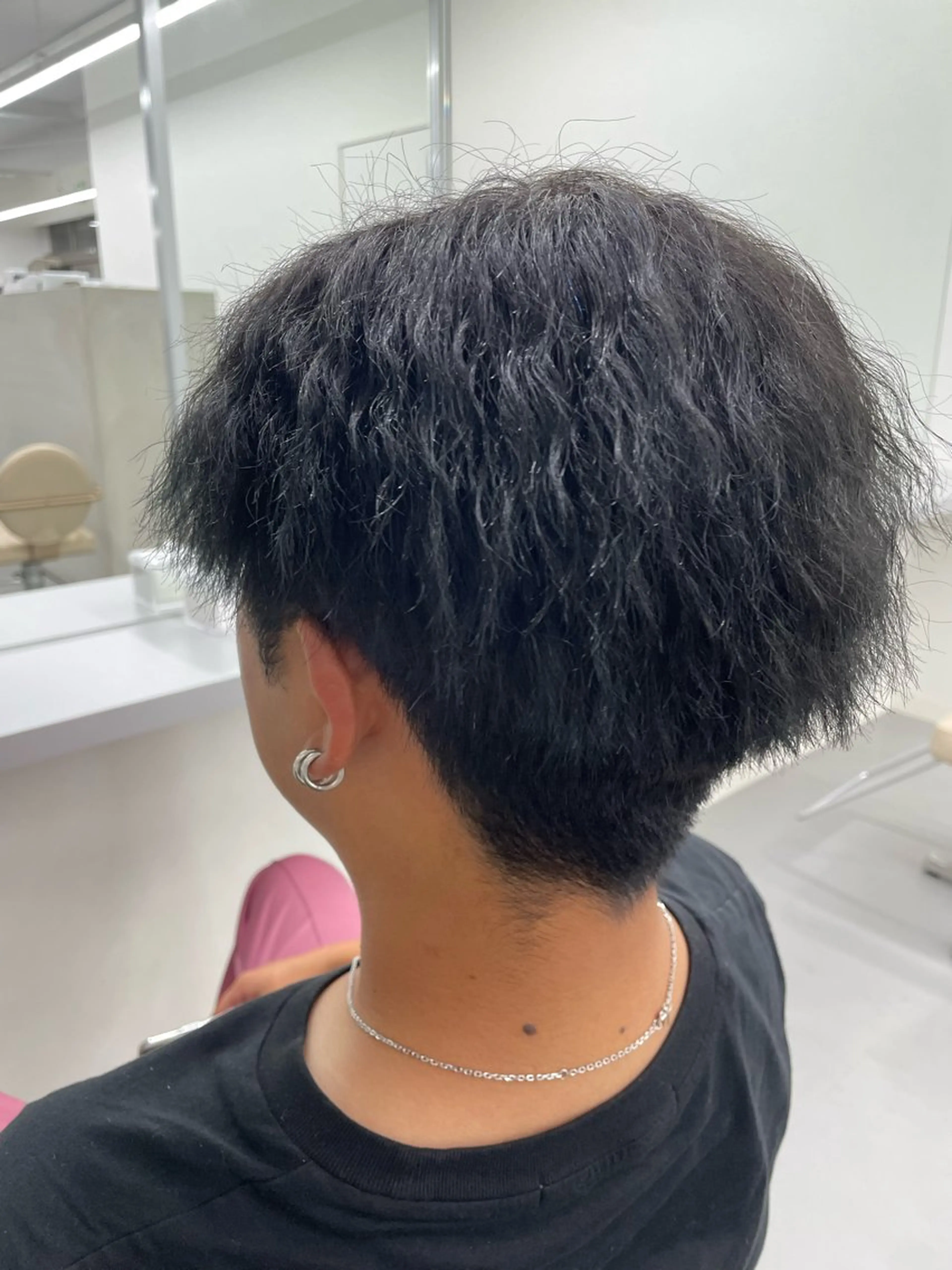 ショート カラー メンズ アッシュ アッシュグレー 松村 友里圭のヘアスタイル