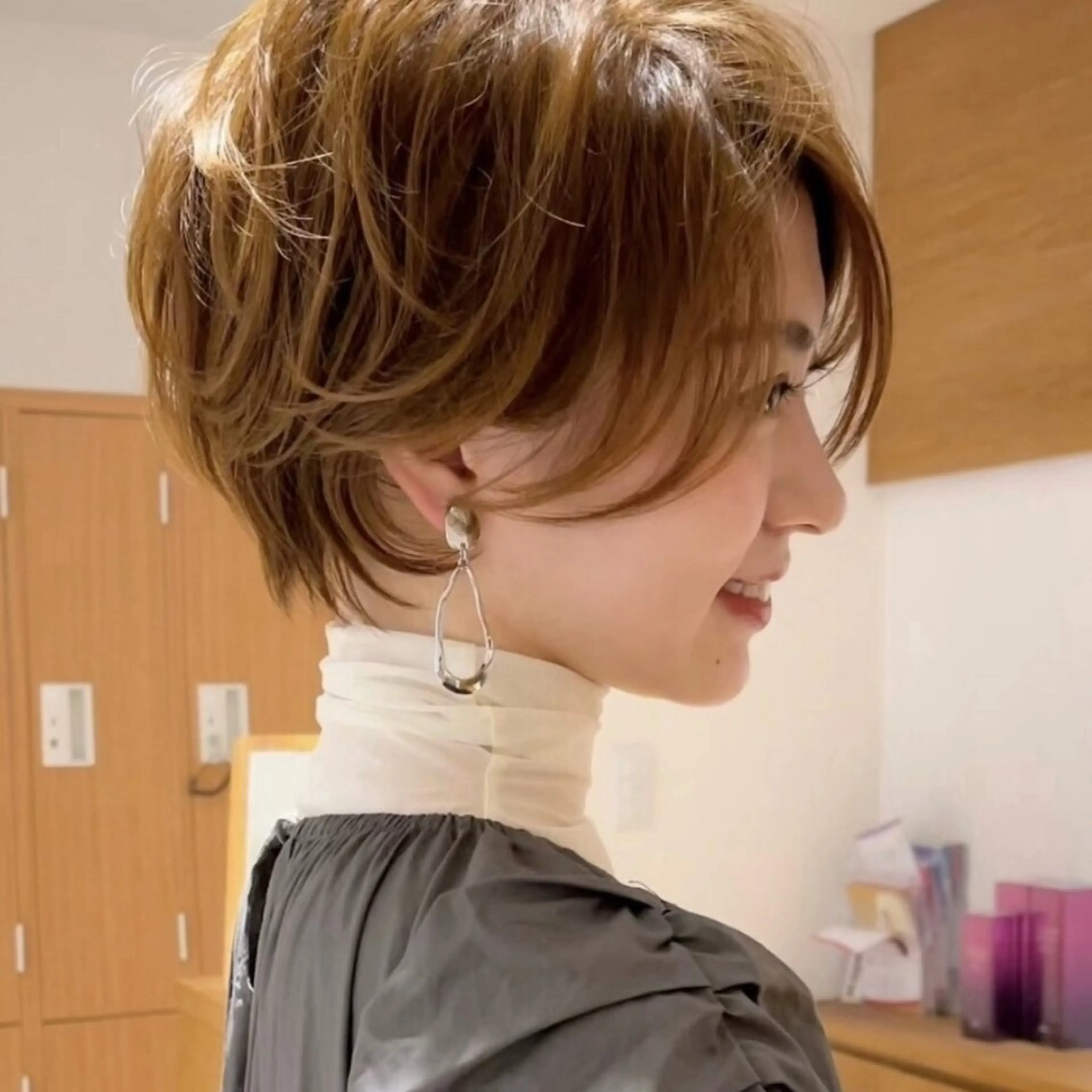 ショート カラー ヘアアレンジ ショートボブ ボブ 似合わせカット ショートヘア 小顔カット ⭐️ショート/ボブ/ 艶カラー/りょうがのヘアスタイル