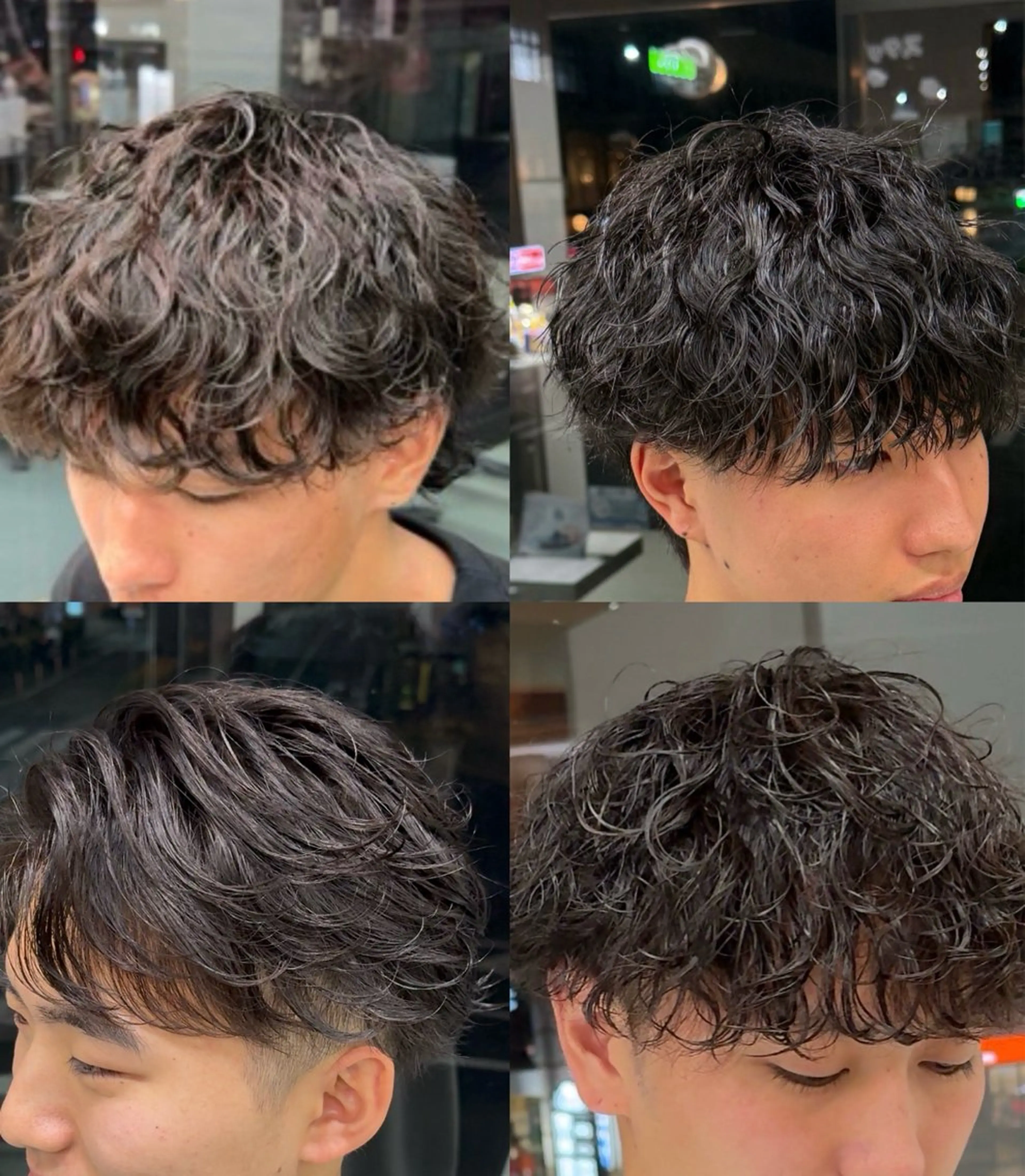 【4月限定🌸/新生活応援割📣/セット時短🤝】メンズカット＋クリームパーマ＋炭酸ケア🧼の写真