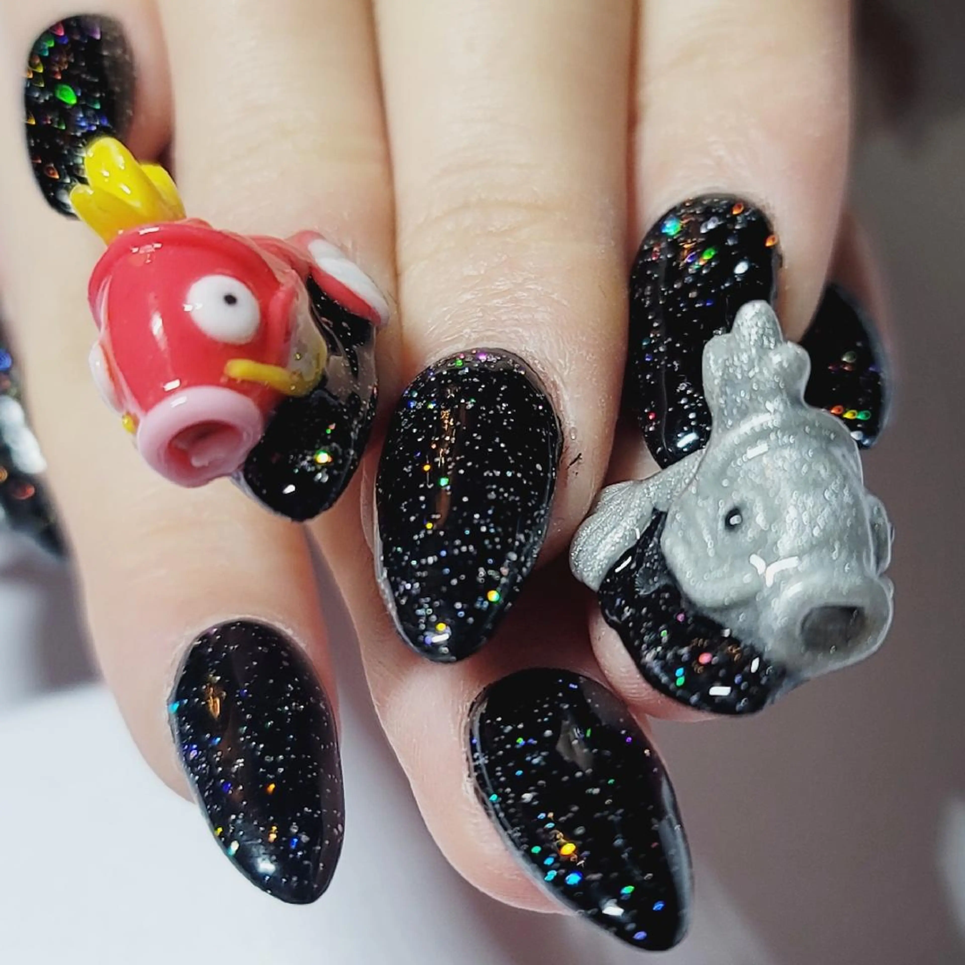 ネイル アートネイル オーロラネイル ラメ(グリッター) ワンカラーネイル ハンドネイル よしだ ひろきのネイルデザイン