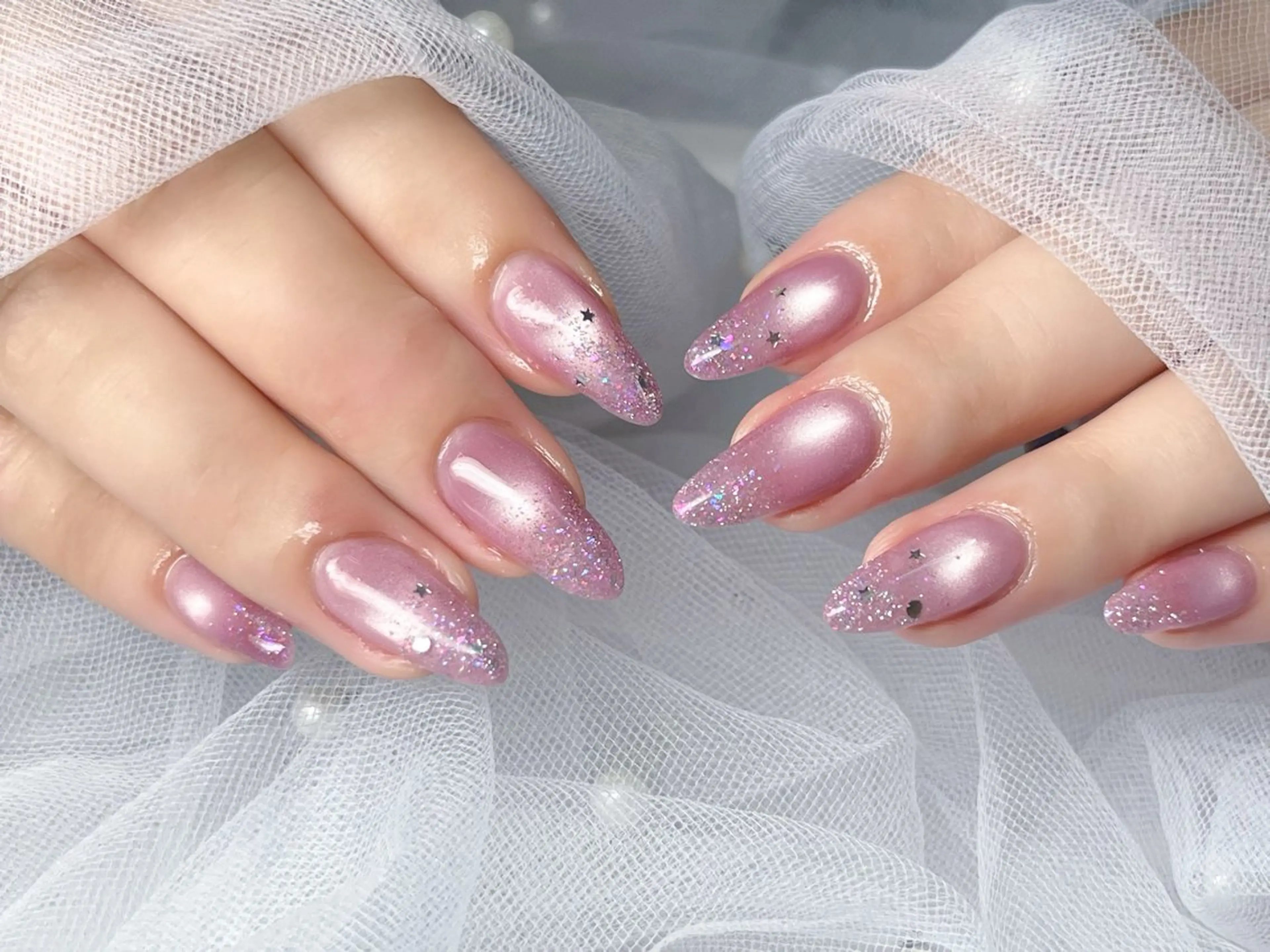 ネイル マグネットネイル Queennail 北堀江AYAのネイルデザイン