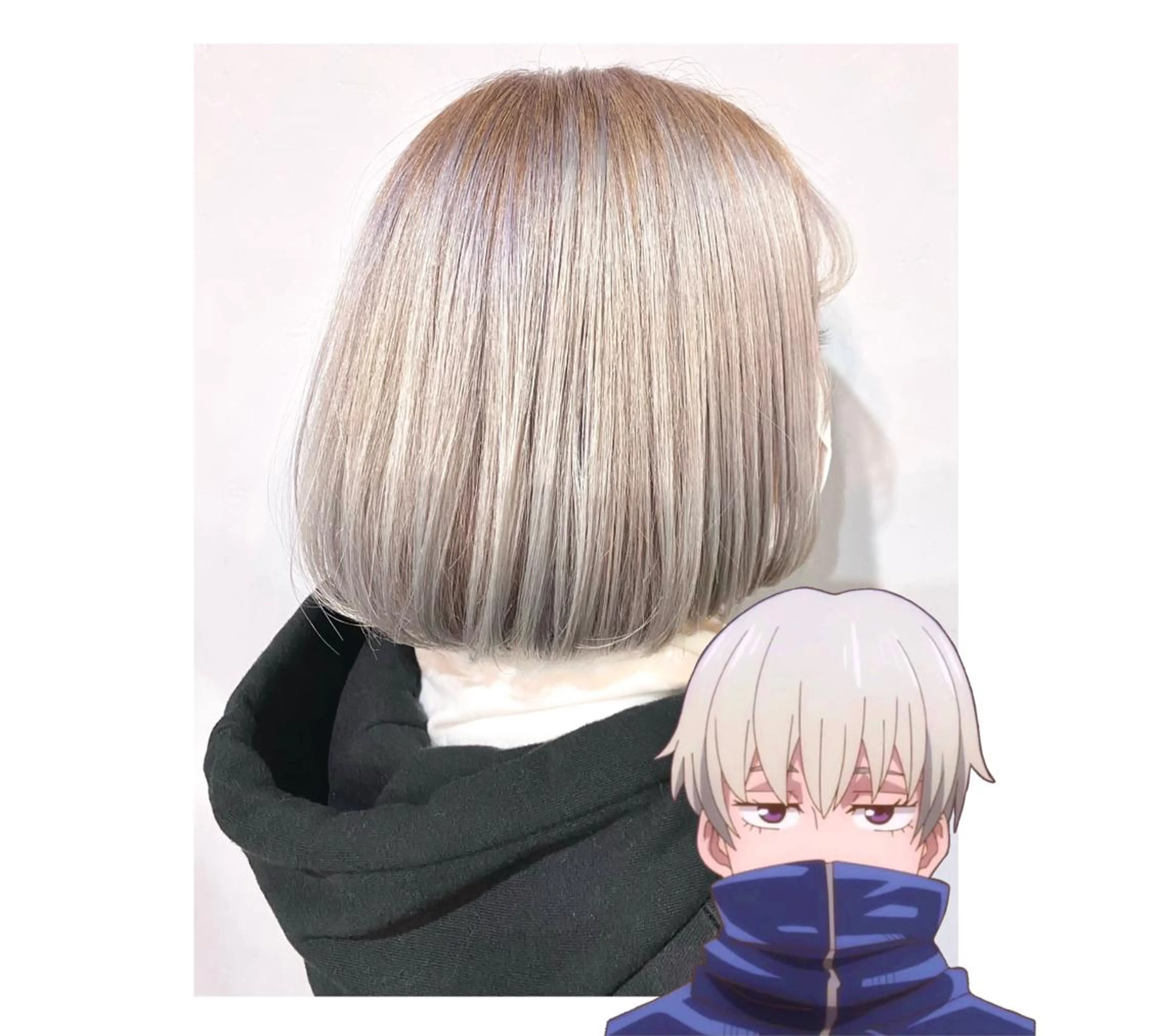 ショート カラー シルバー ホワイトシルバー ヘアカラー TSUNO🦖 派手髪/オタク美容師のヘアスタイル