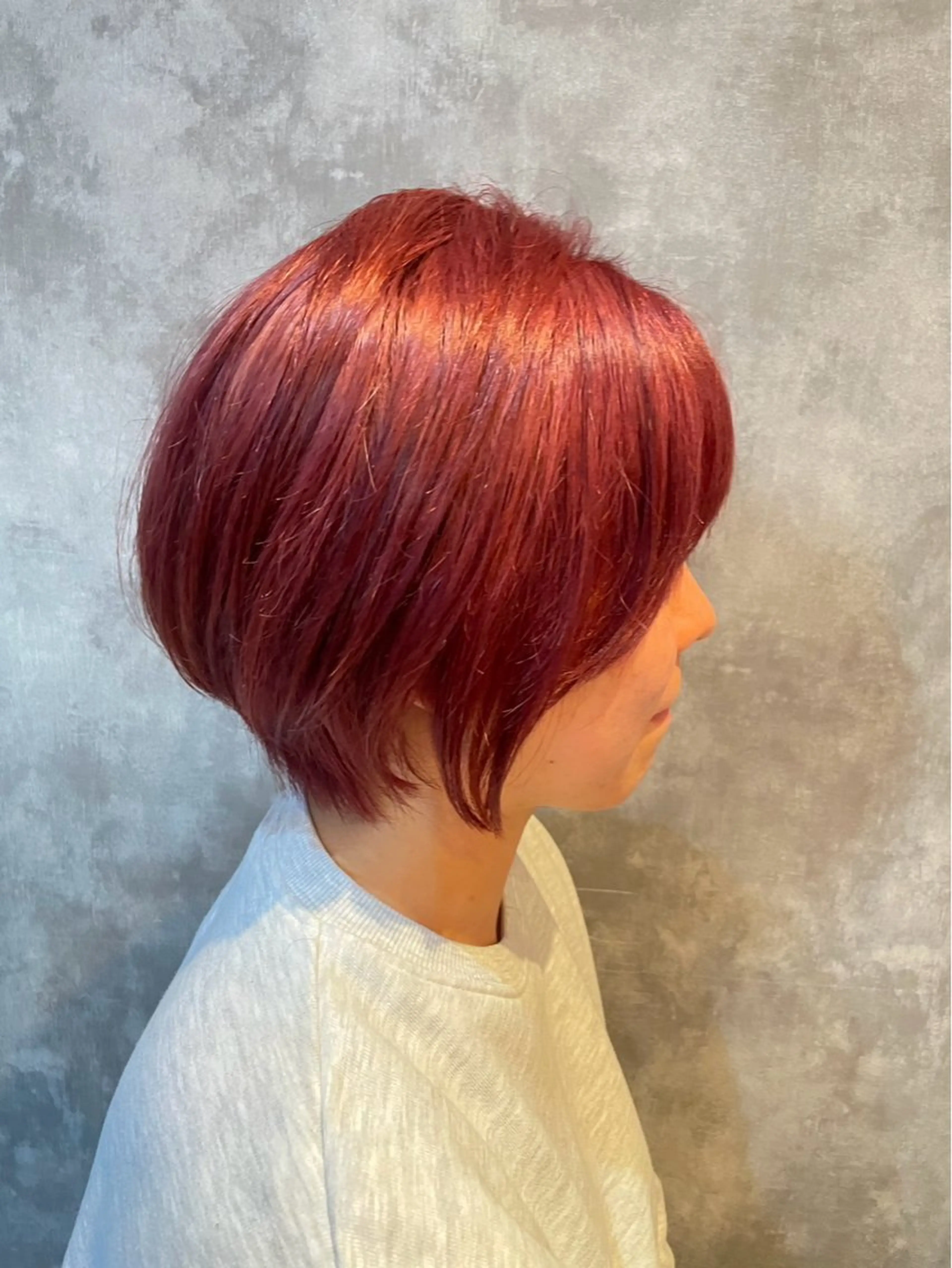 ショート カラー 透明感カラー ピンクカラー Takeuchi daikiのヘアスタイル