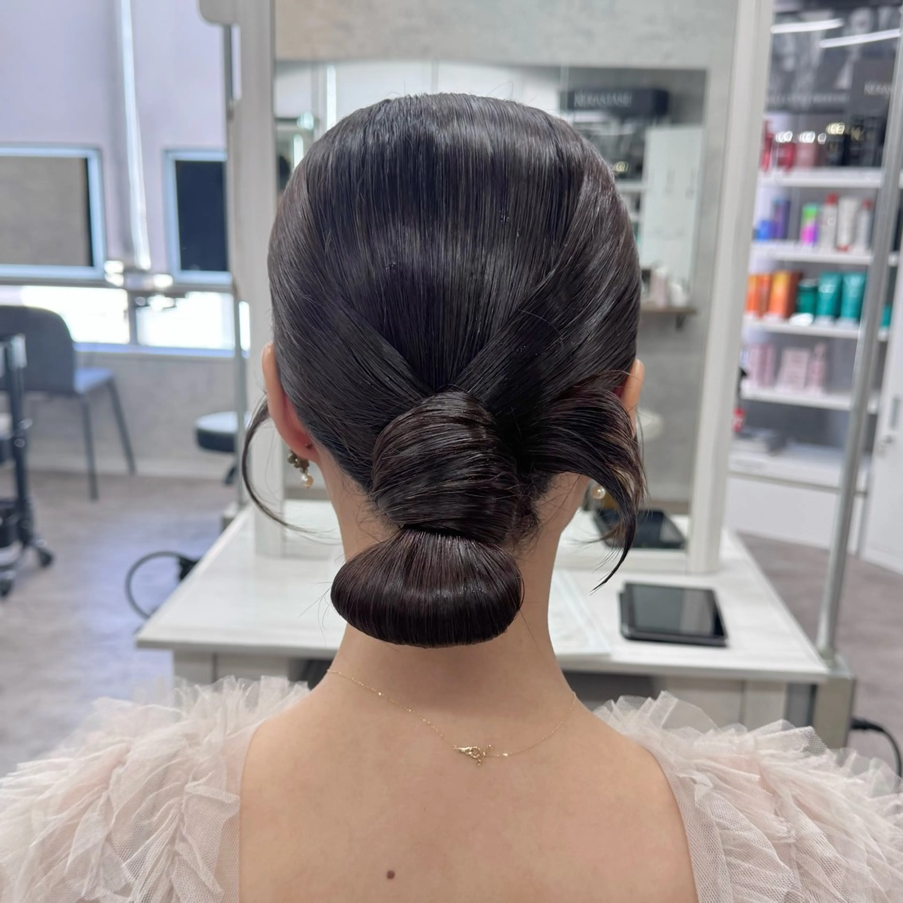 セミロング ヘアアレンジ JUNSHIN🦋 ヘアセット／カラーのヘアスタイル
