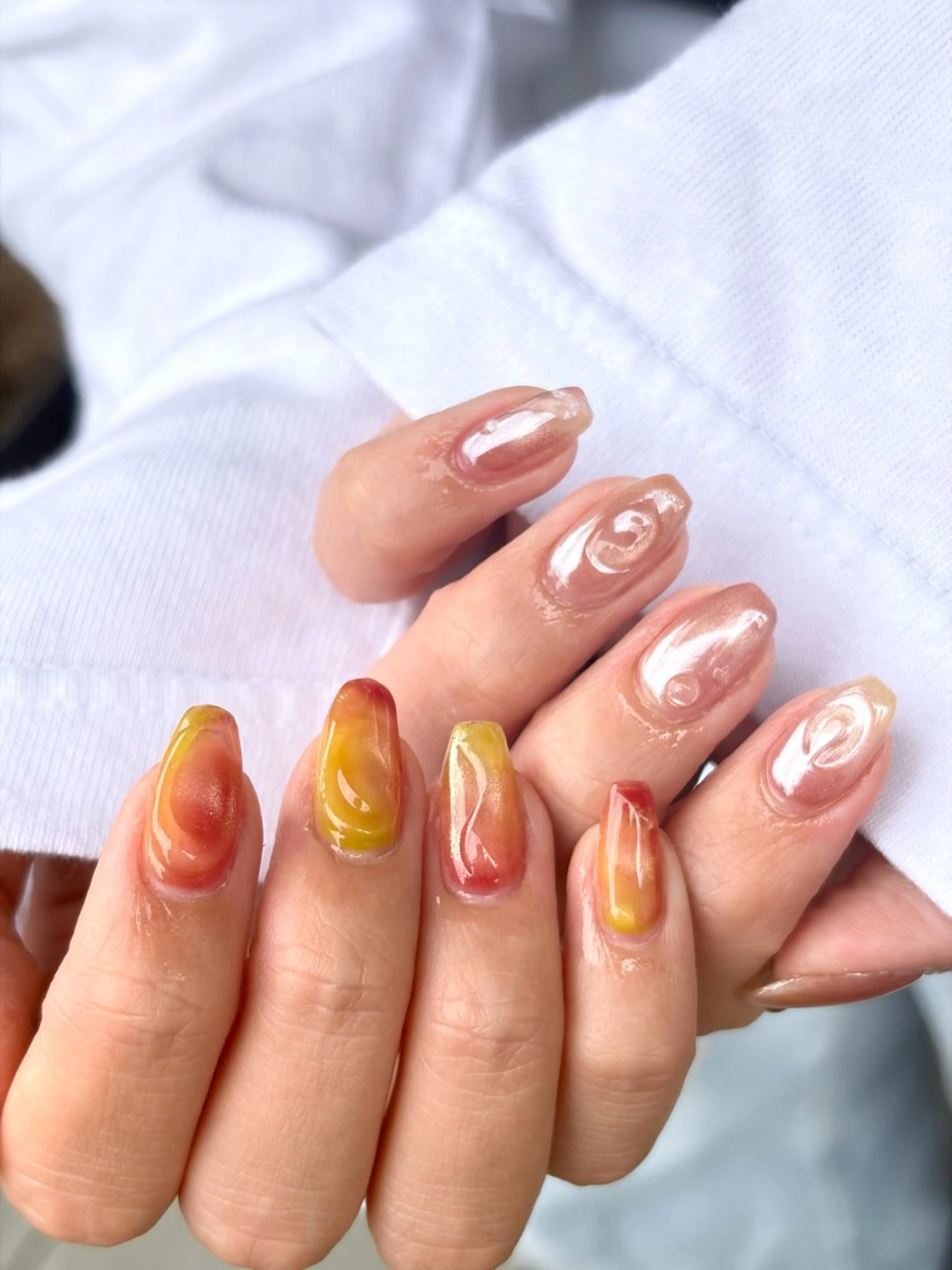 ネイル ジェルネイル 持ち込み 🌻Sunrich Fuka🌻のネイルデザイン