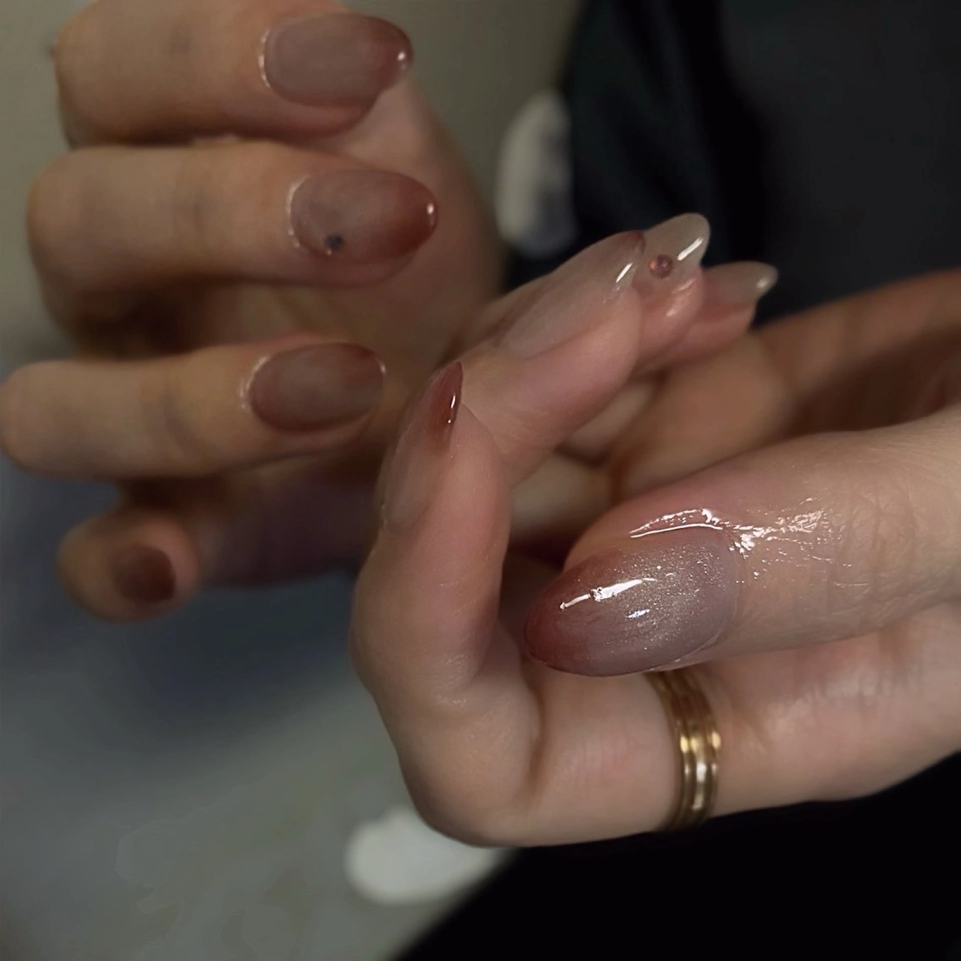 ネイル ニュアンスネイル オフィスネイル シンプルネイル ストーンネイル ブライダルネイル ハンドネイル _____jays nailのネイルデザイン