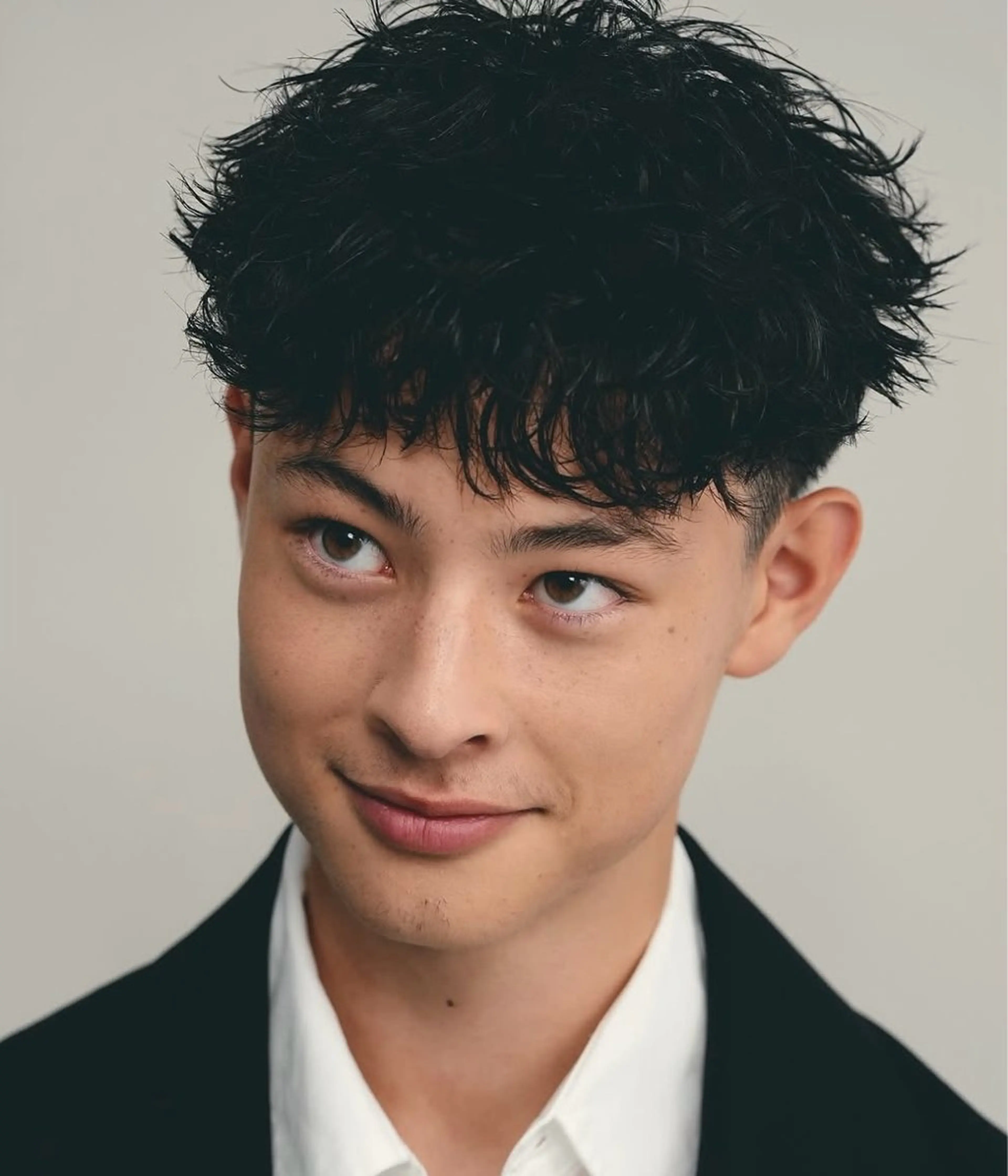 ショート パーマ メンズ スペインカール カット パーマ トリートメント fifth/皆木 智仁のヘアスタイル