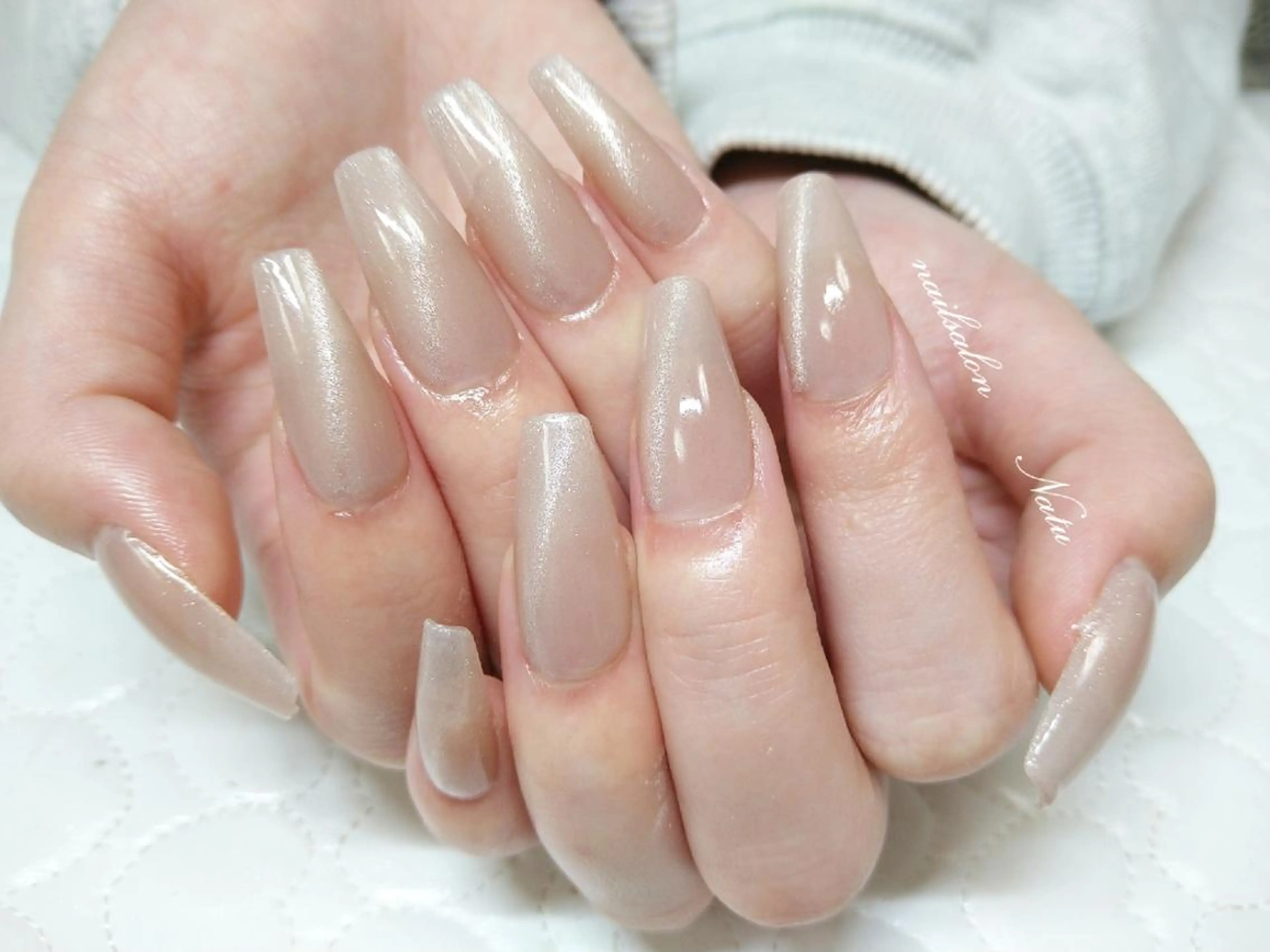 ネイル 長さ出し マグネットネイル nailsalon　 Natuのネイルデザイン