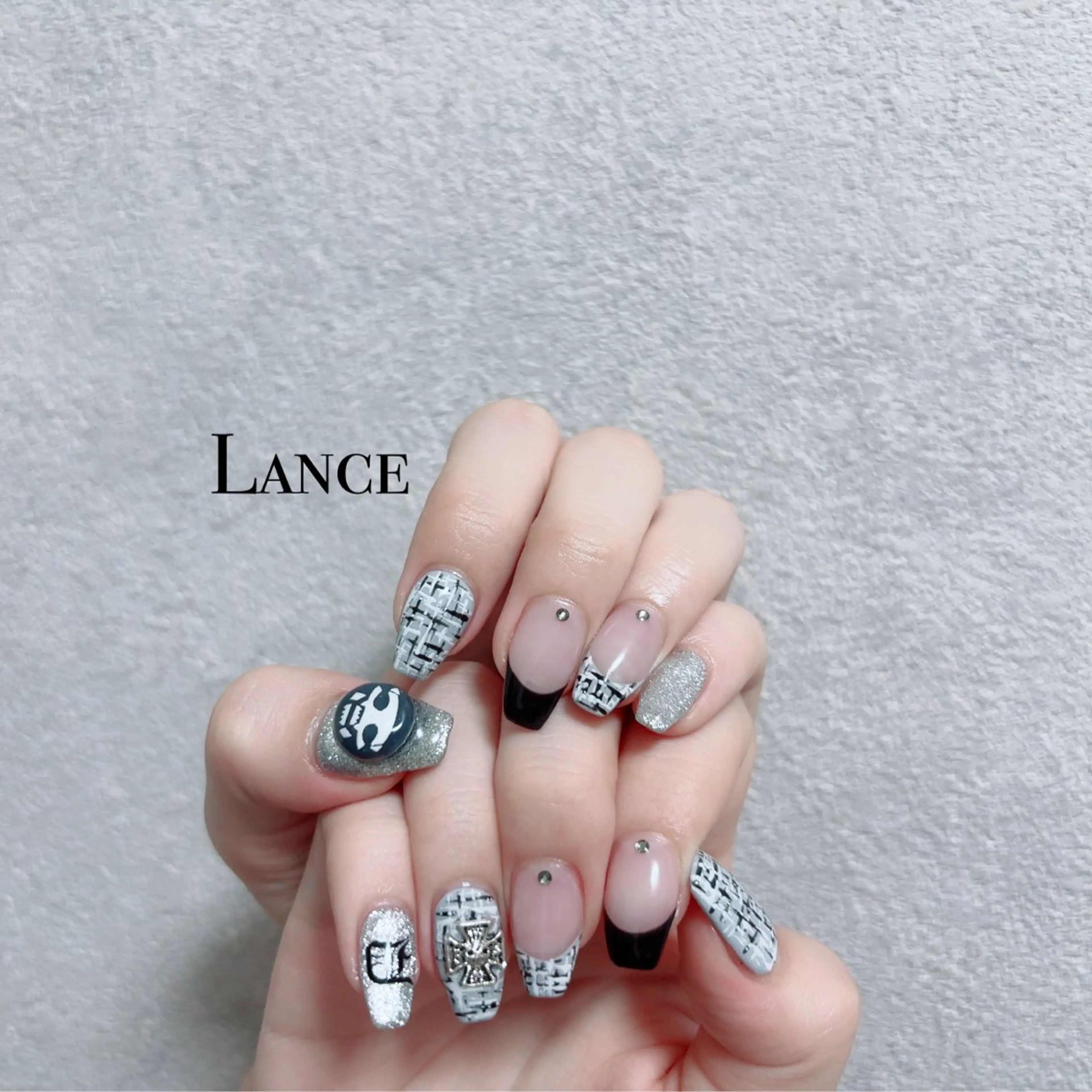 ネイル オーロラネイル フットネイル フレンチネイル キラキラネイル 韓国ネイル Lance nailのネイルデザイン