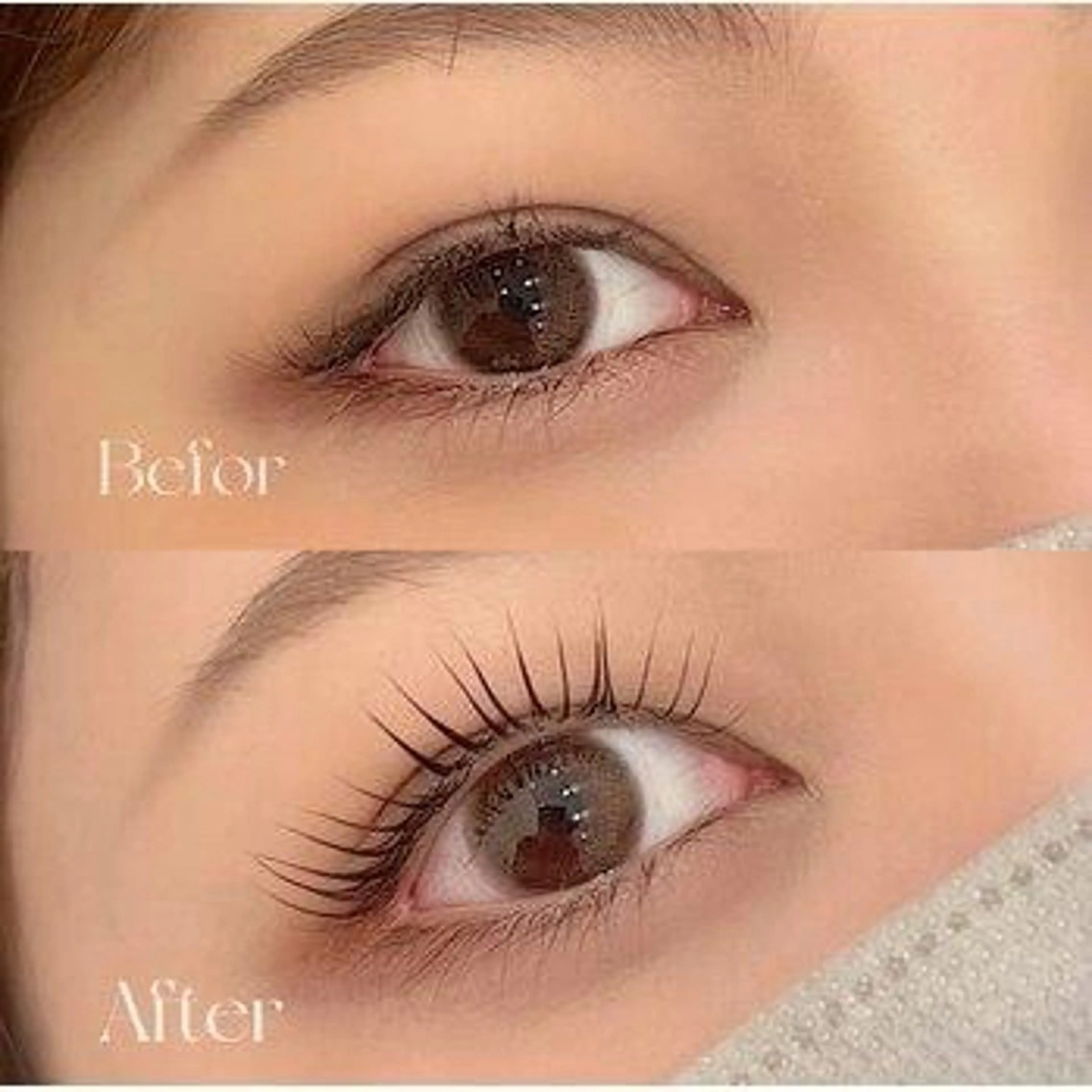 マツエク・マツパ 一重×まつ毛パーマ labless ♡honokaのマツエク・マツパデザイン