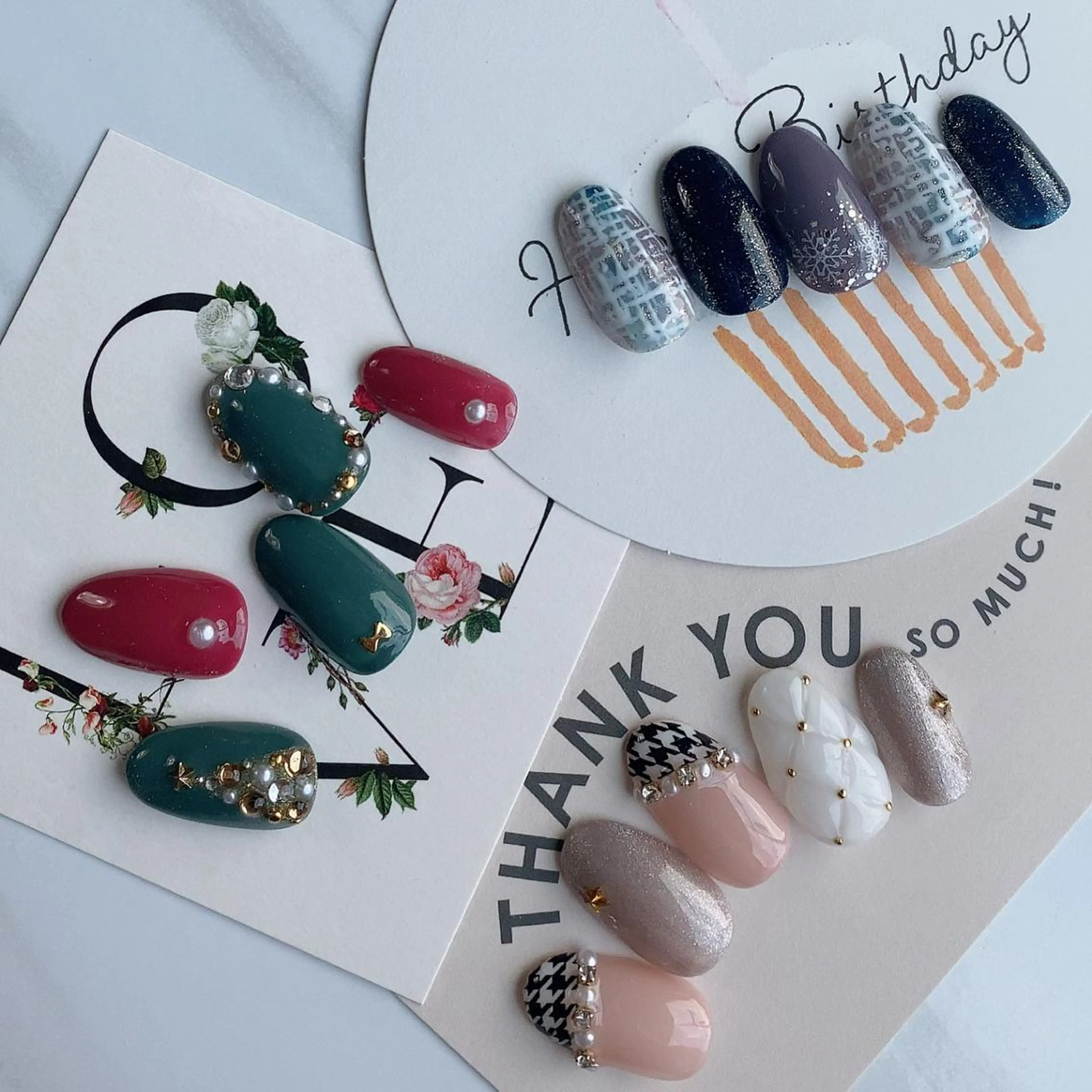 ネイル ハンドネイル 西大分S.Nail 𓏲⋆🪸.⋆⸜🫧のネイルデザイン