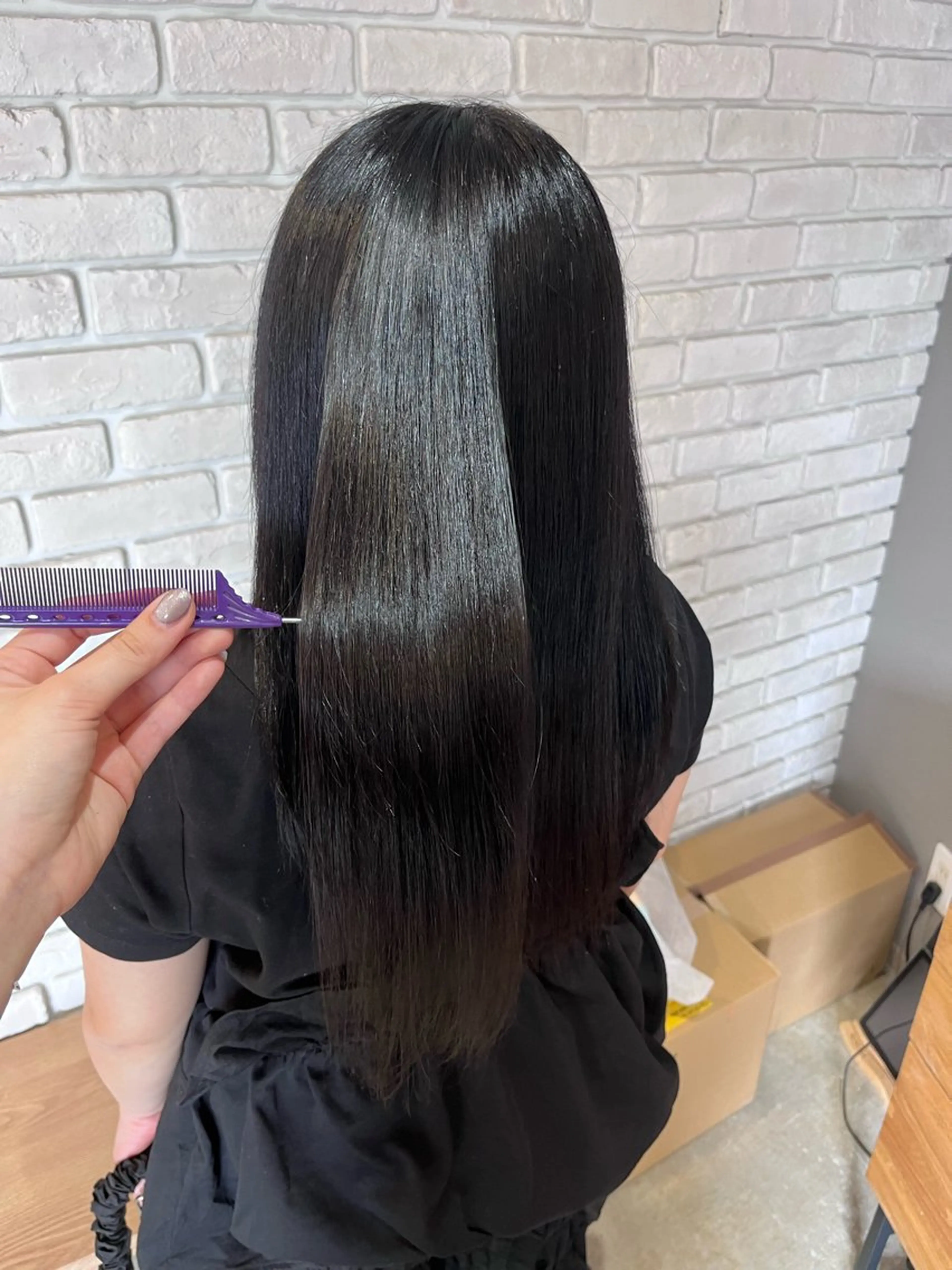 ロング 髪質改善 トリートメント カット ヘアカラー ひかる 🌀のヘアスタイル