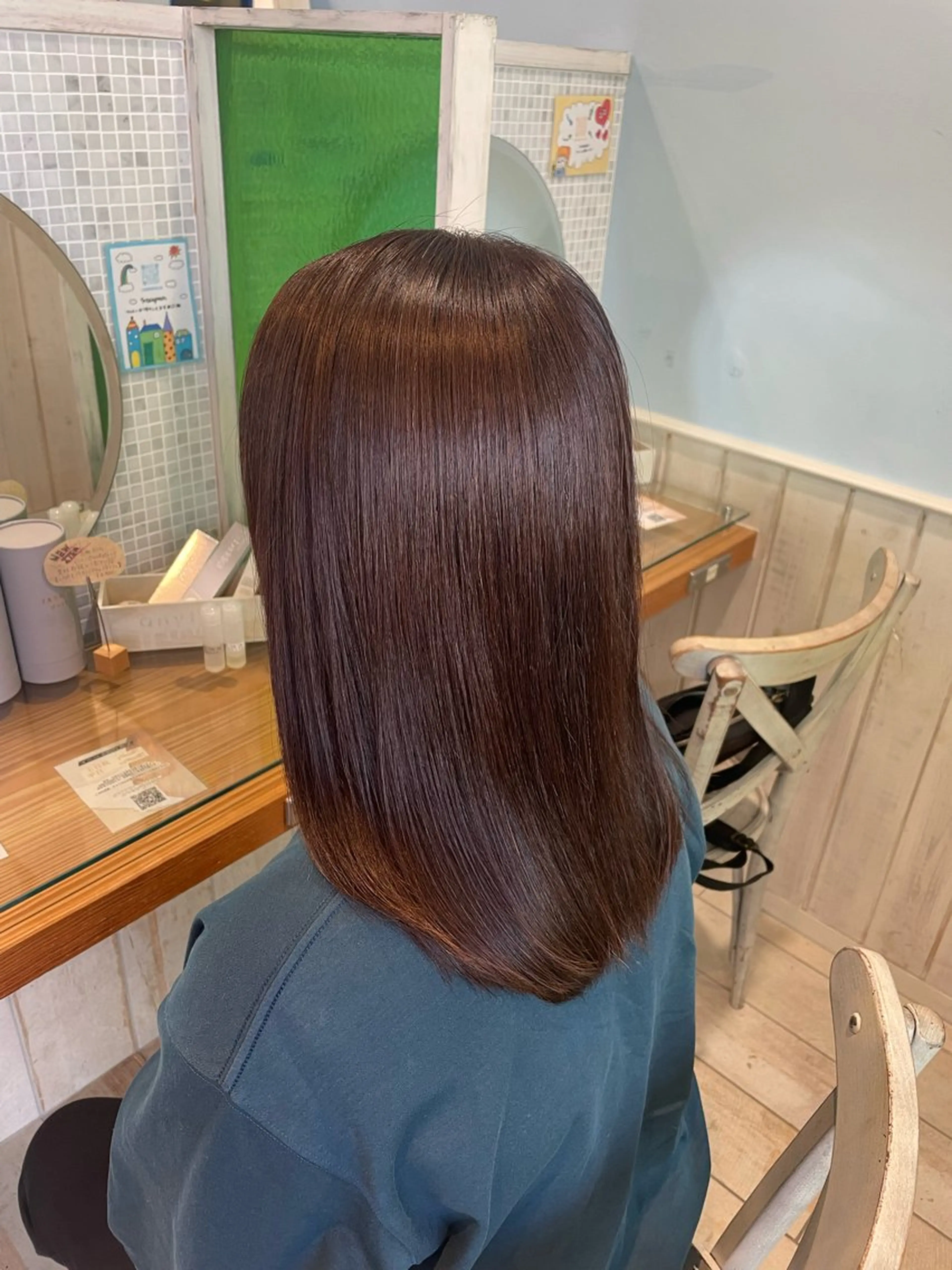 セミロング 髪質改善 カット 縮毛矯正 トリートメント 門前仲町/縮毛矯正☆ 髪質改善 平尾雄司のヘアスタイル