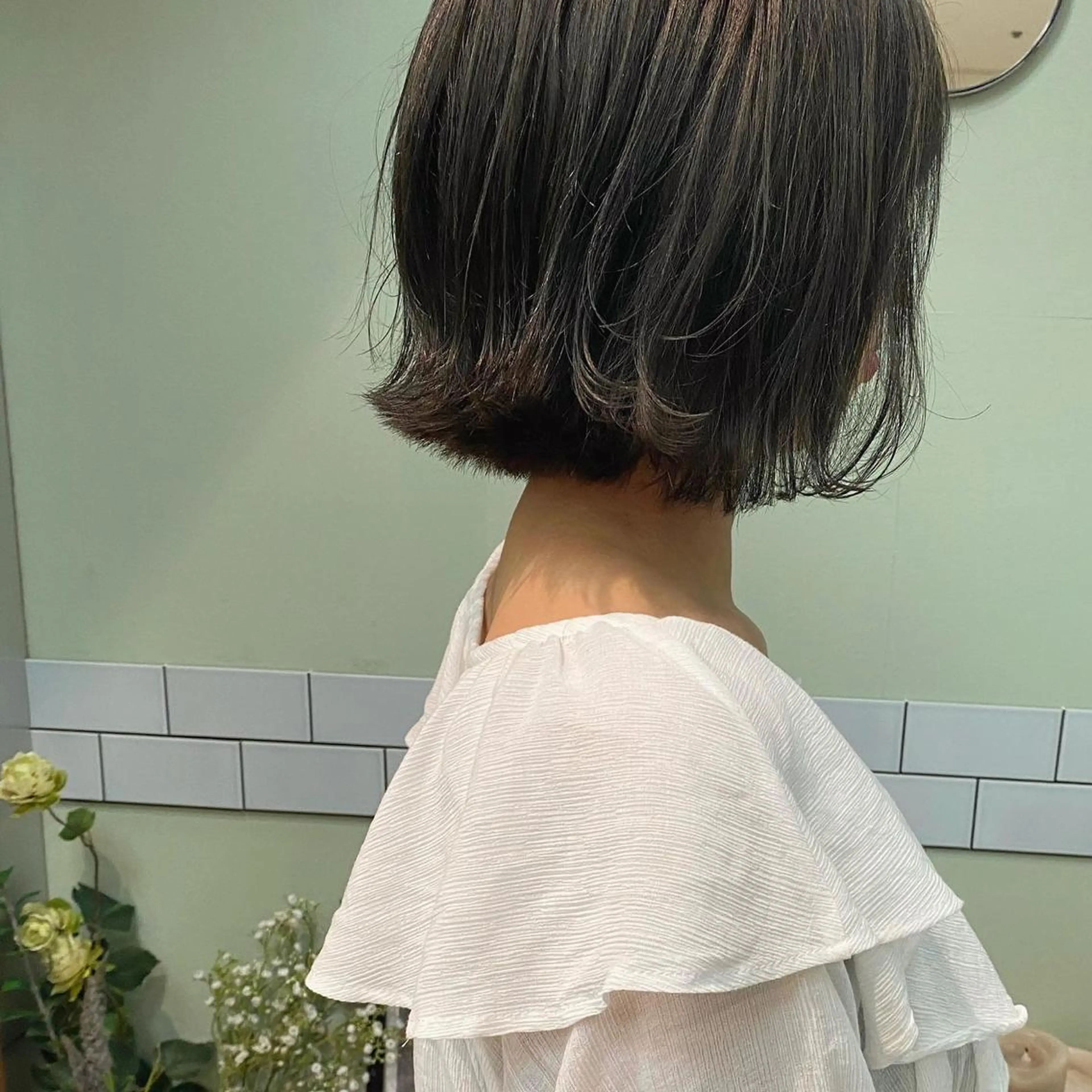 ミディアム カラー ブリーチ ブリーチなしカラー 田室 和幸のヘアスタイル