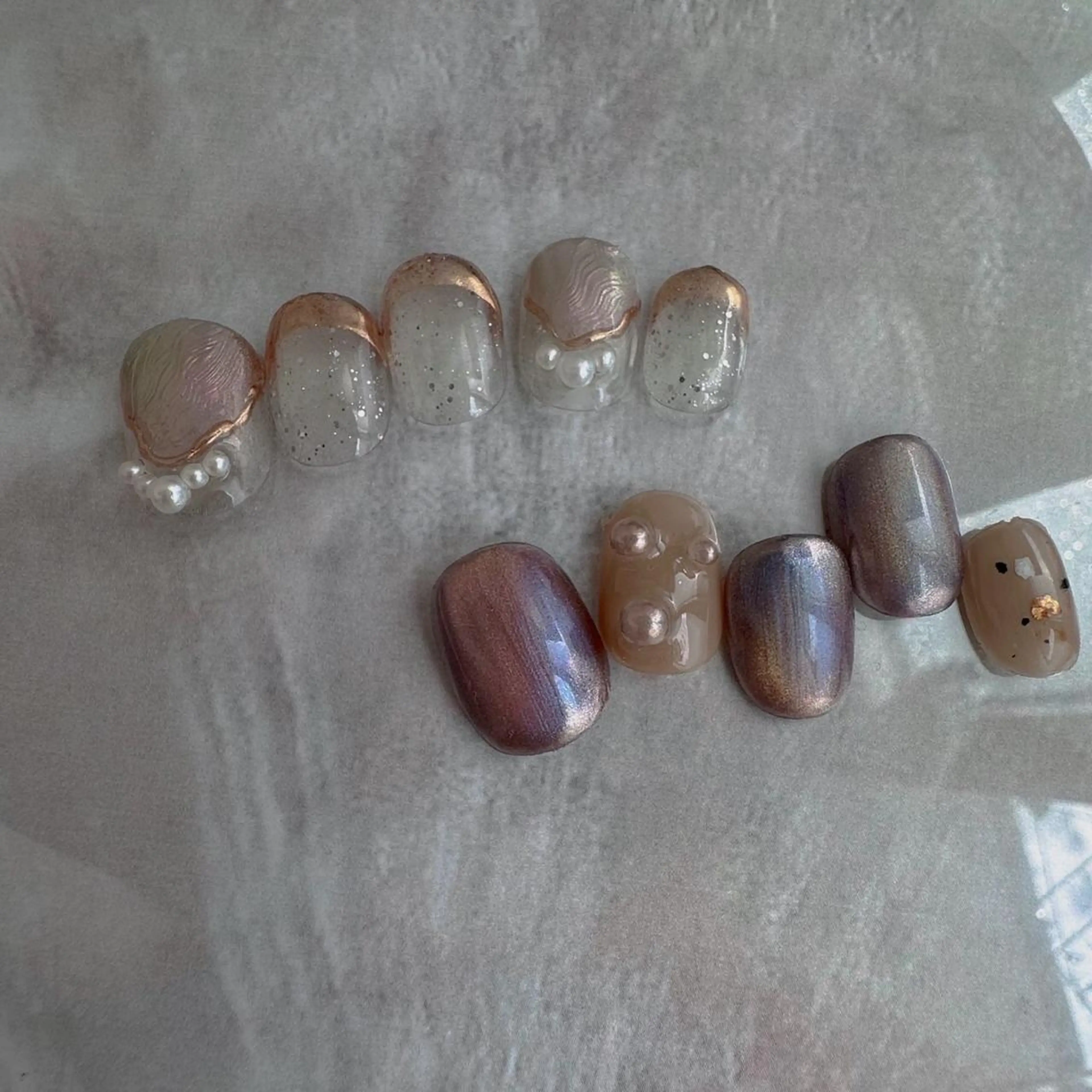 ネイル lili.nail y2k/長さ出しのネイルデザイン