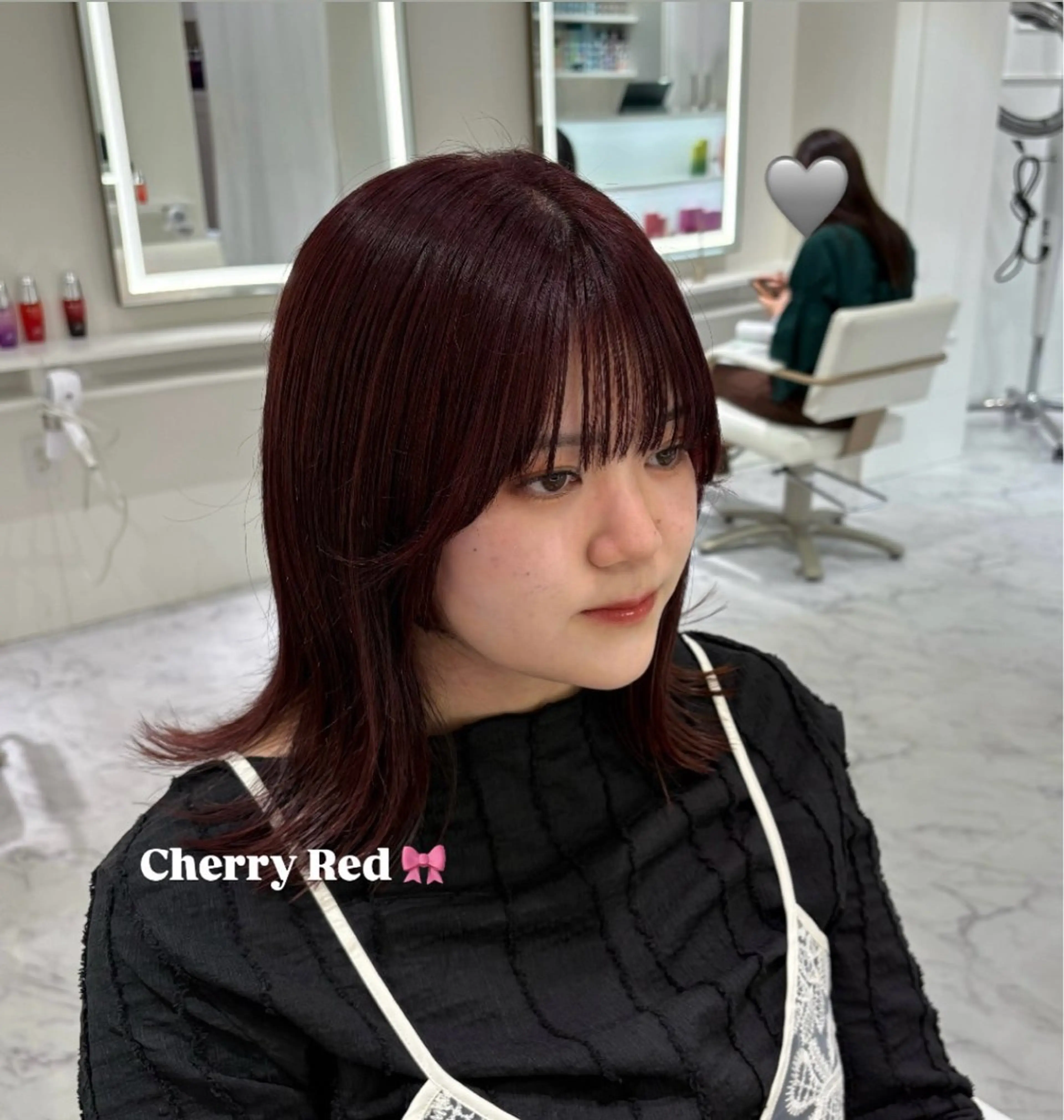 ミディアム カラー ヘアカラー ParveMix🎀 稲垣 詞葉のヘアスタイル