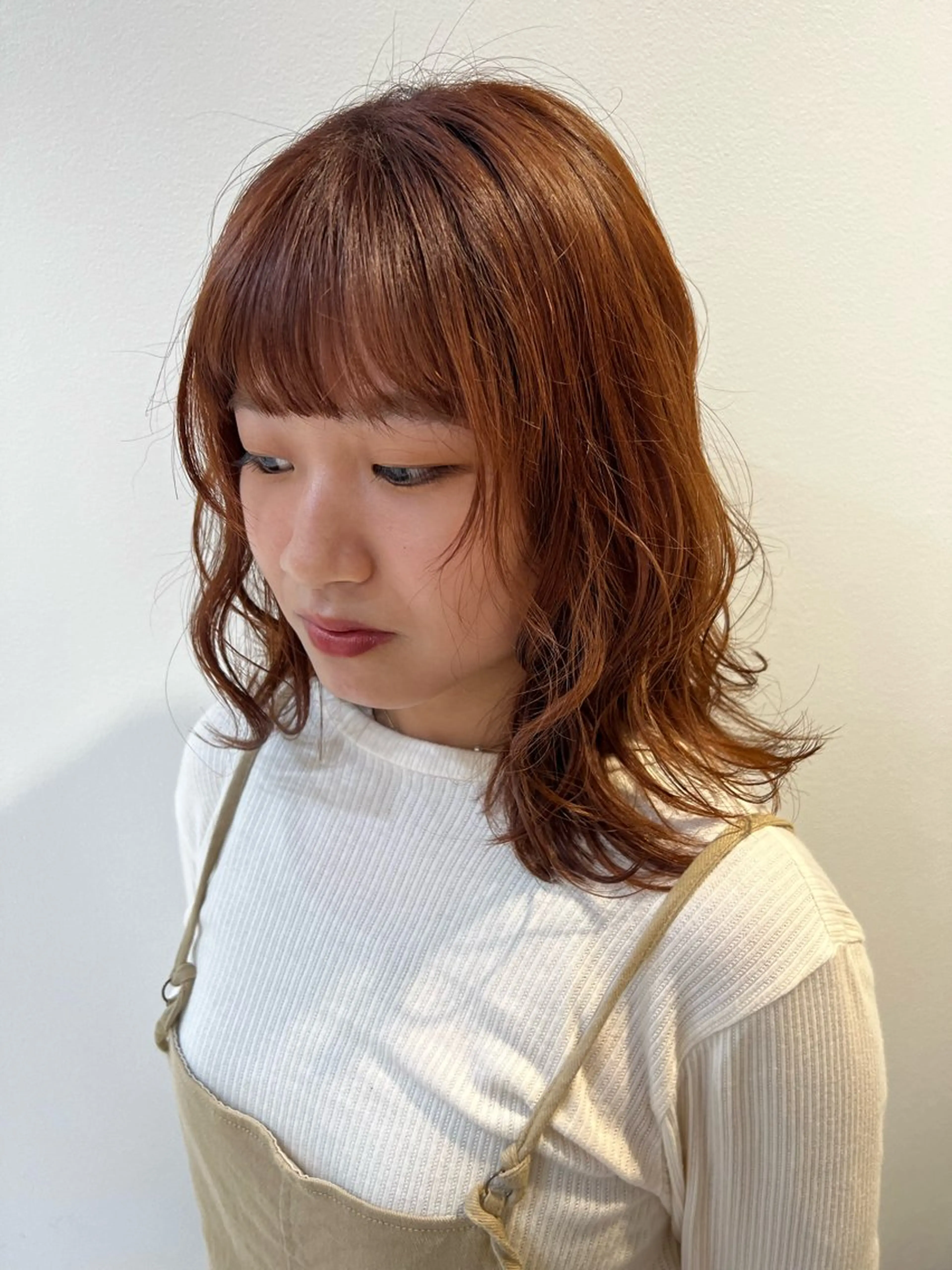 ミディアム カラー 🌝ぷる艶ハイトーン 柔らかヘア🍅まあやのヘアスタイル