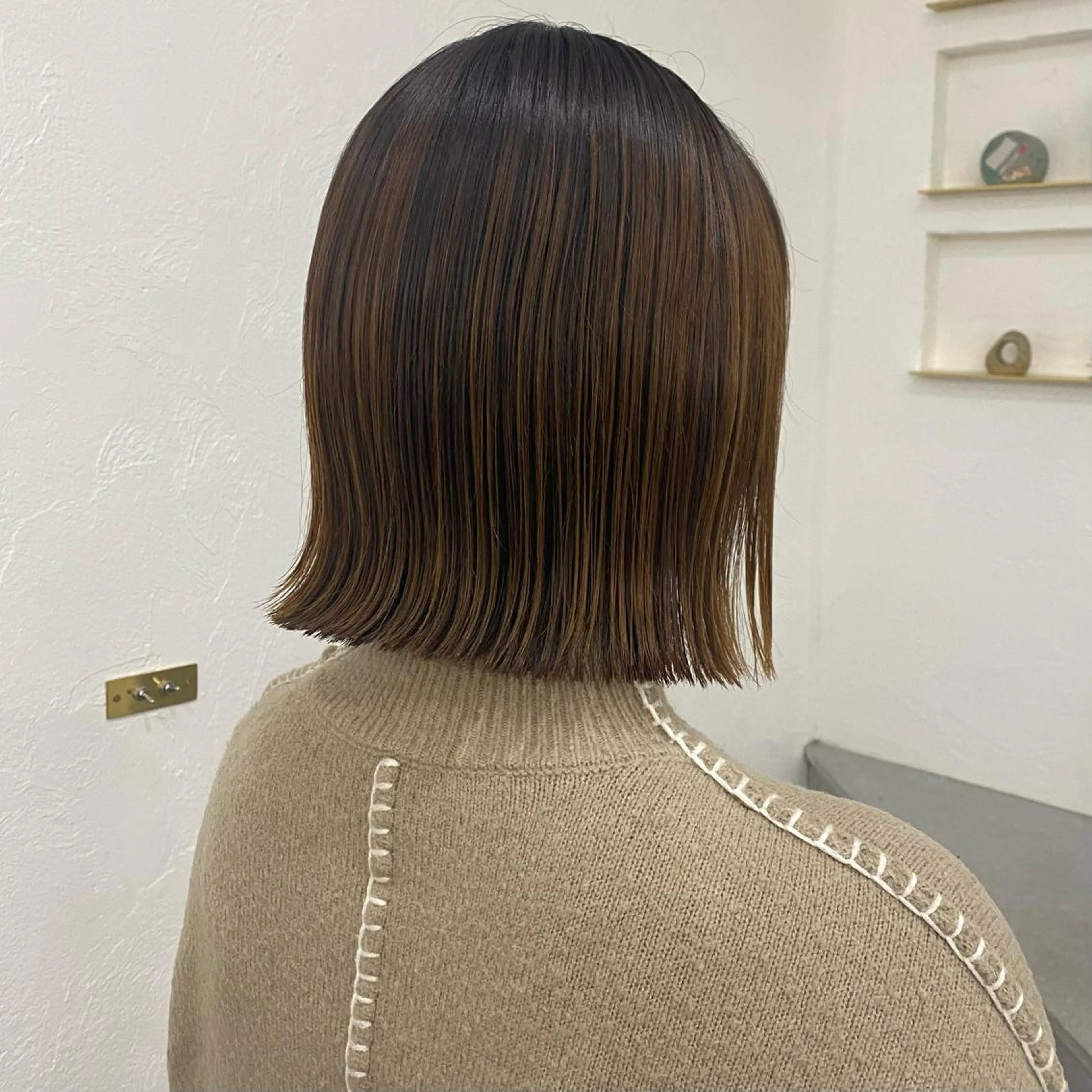 ミディアム 髪質改善 イオリのヘアスタイル