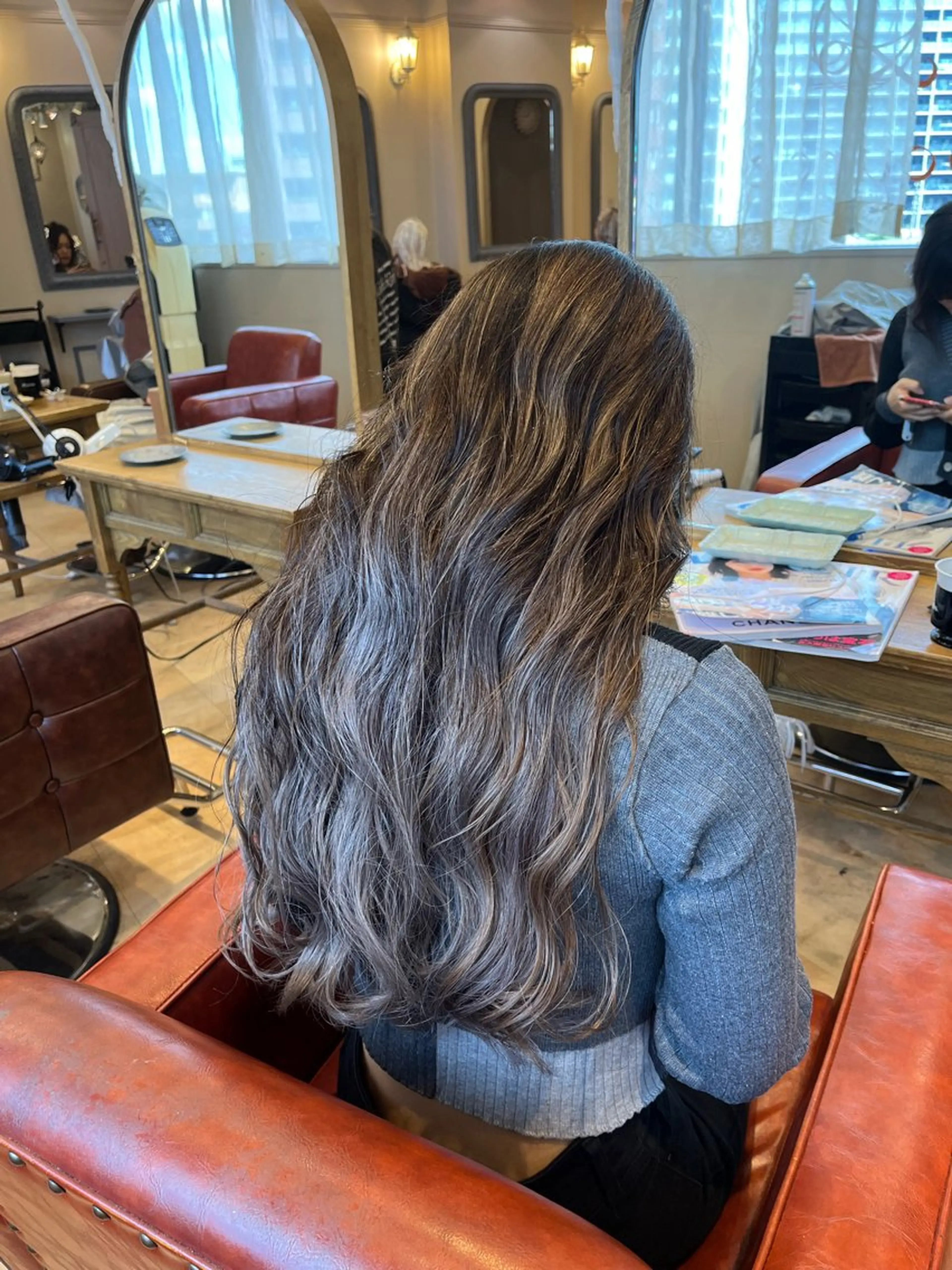 ロング カラー 髪質改善×ケアブリー チ特化【ケンタ】のヘアスタイル